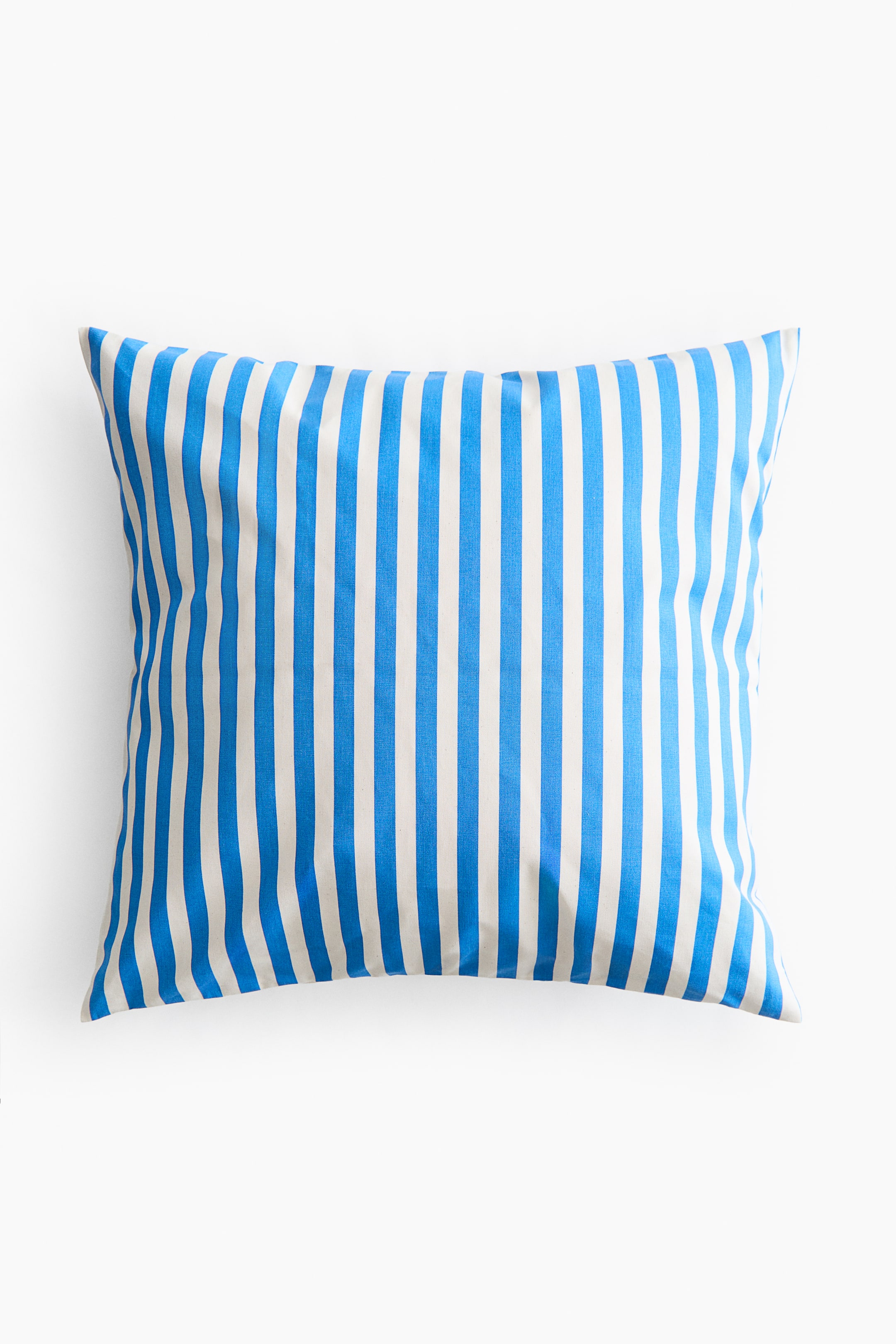 Voir une image plus grande: Housse de coussin d'extérieur en toile - Bleu vif/rayé - Home All | H&M CA 1