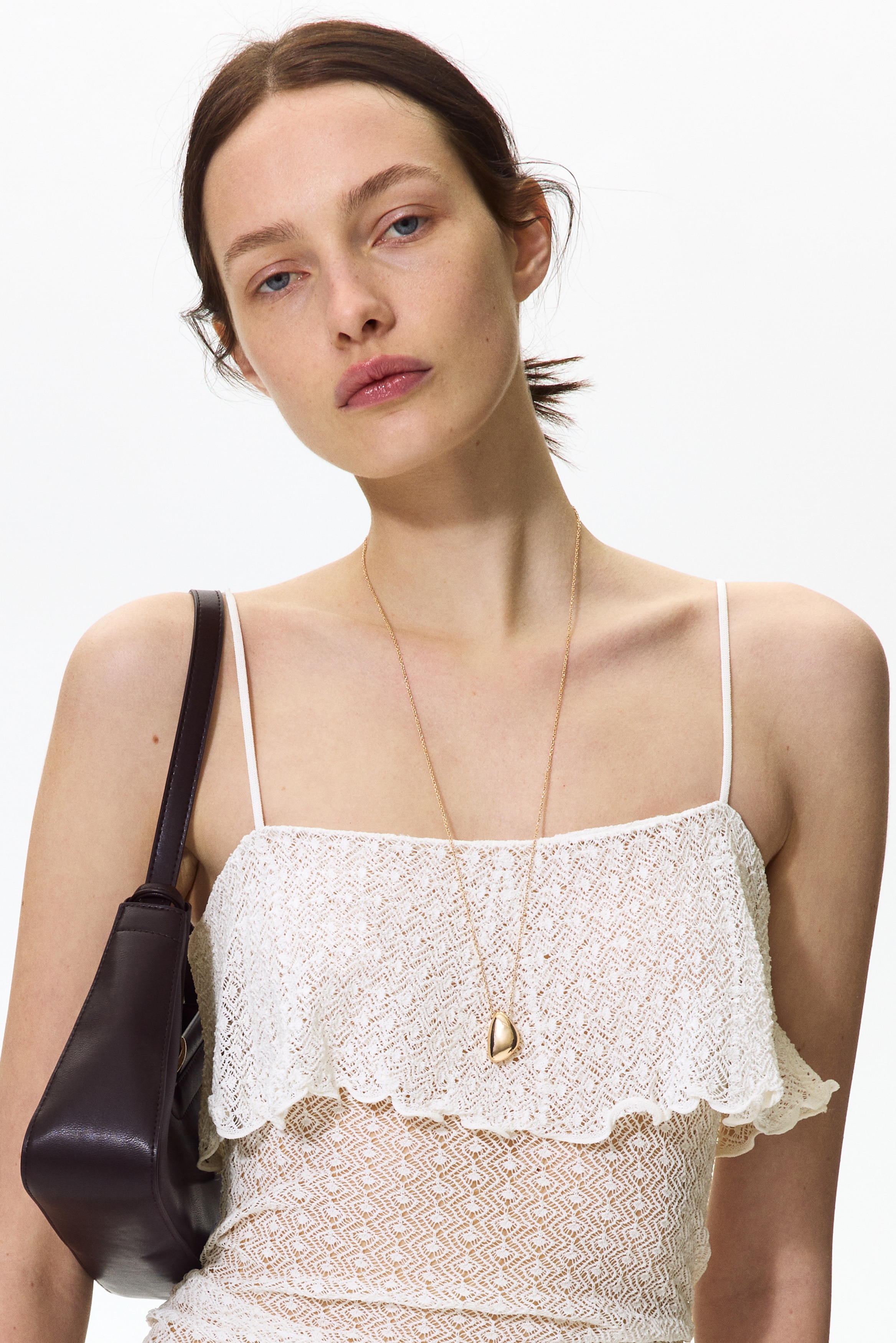 Pointelle-Knit Camisole Top by H&M