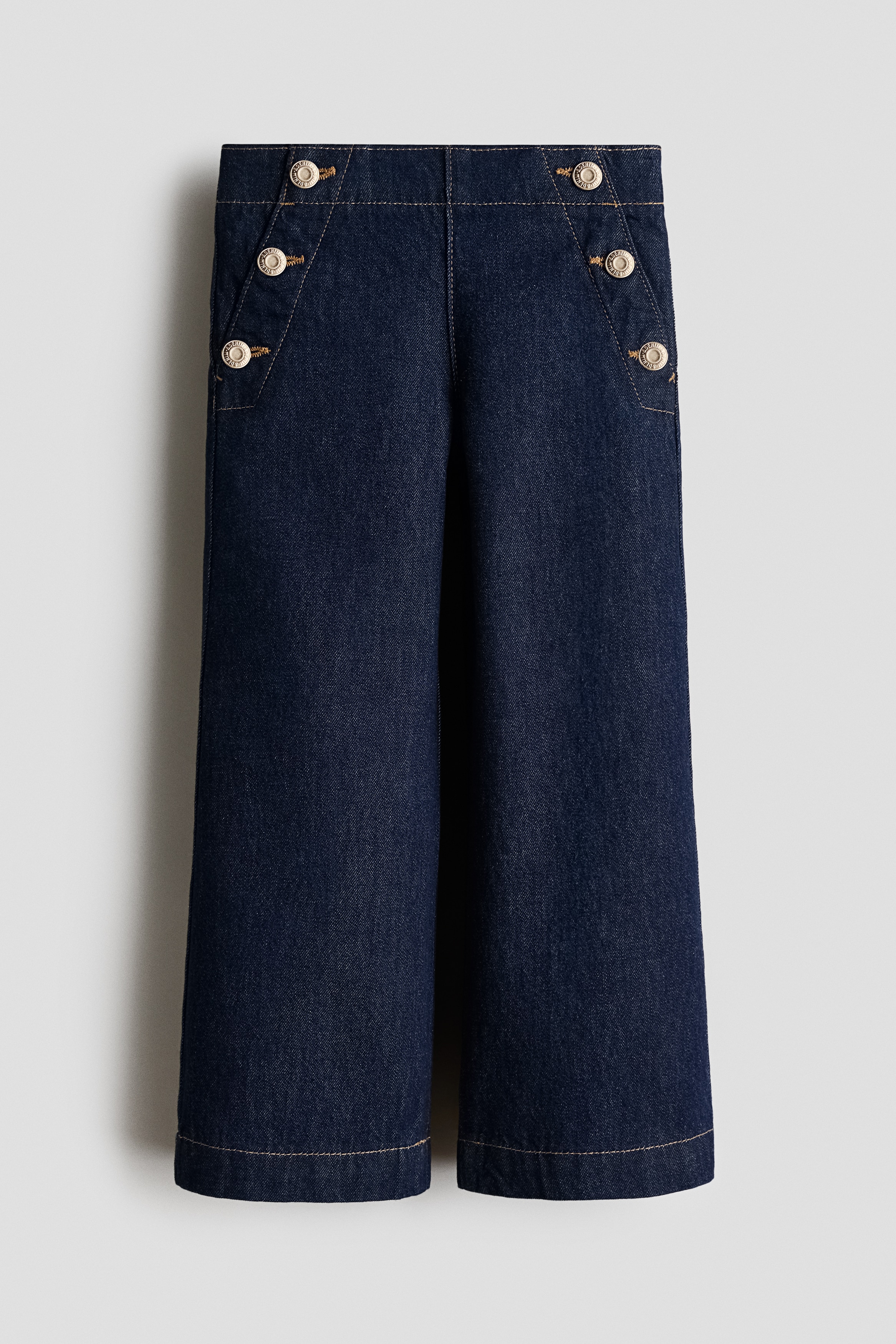 Wide Leg Jeans - Blu denim scuro