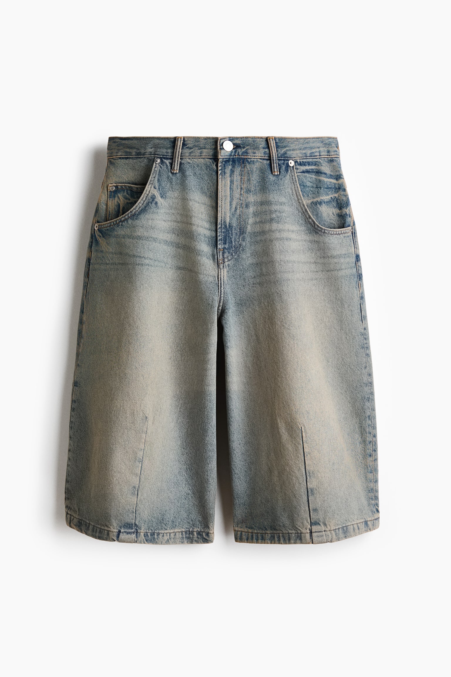 Jeansshorts Baggy Barrel - Dimmig denimblå/Denimsvart
