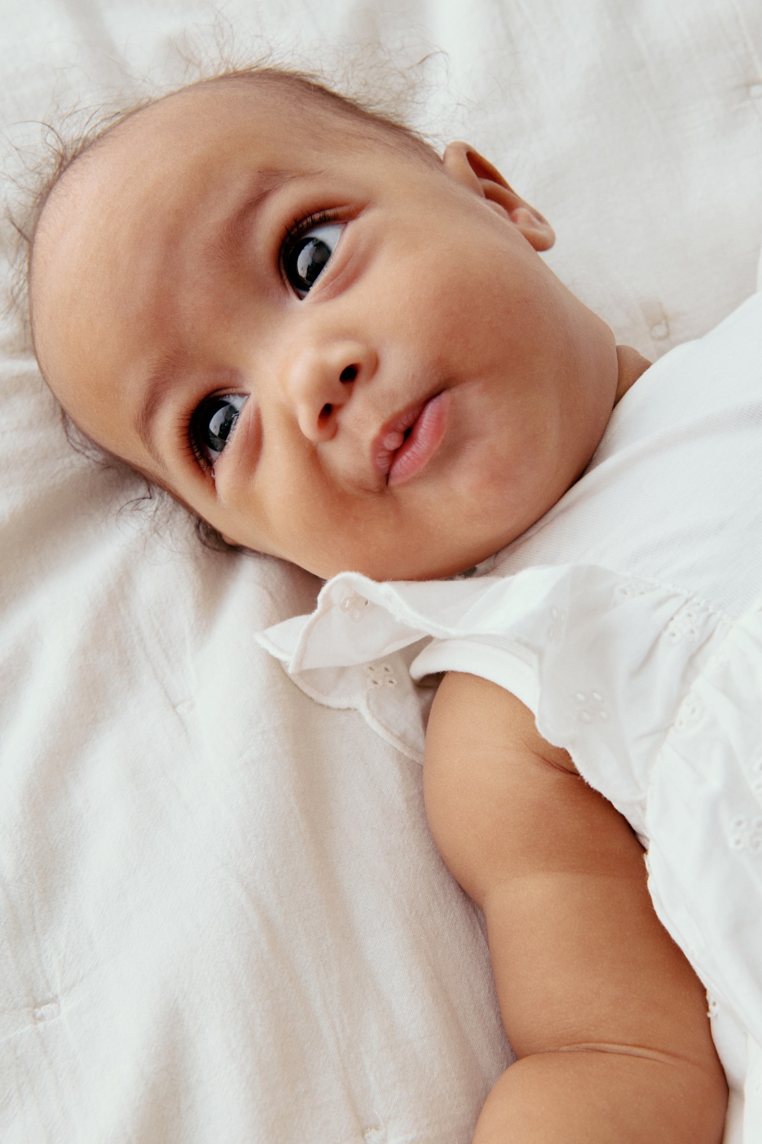 Frill-trimmed bodysuit dress - White - 4