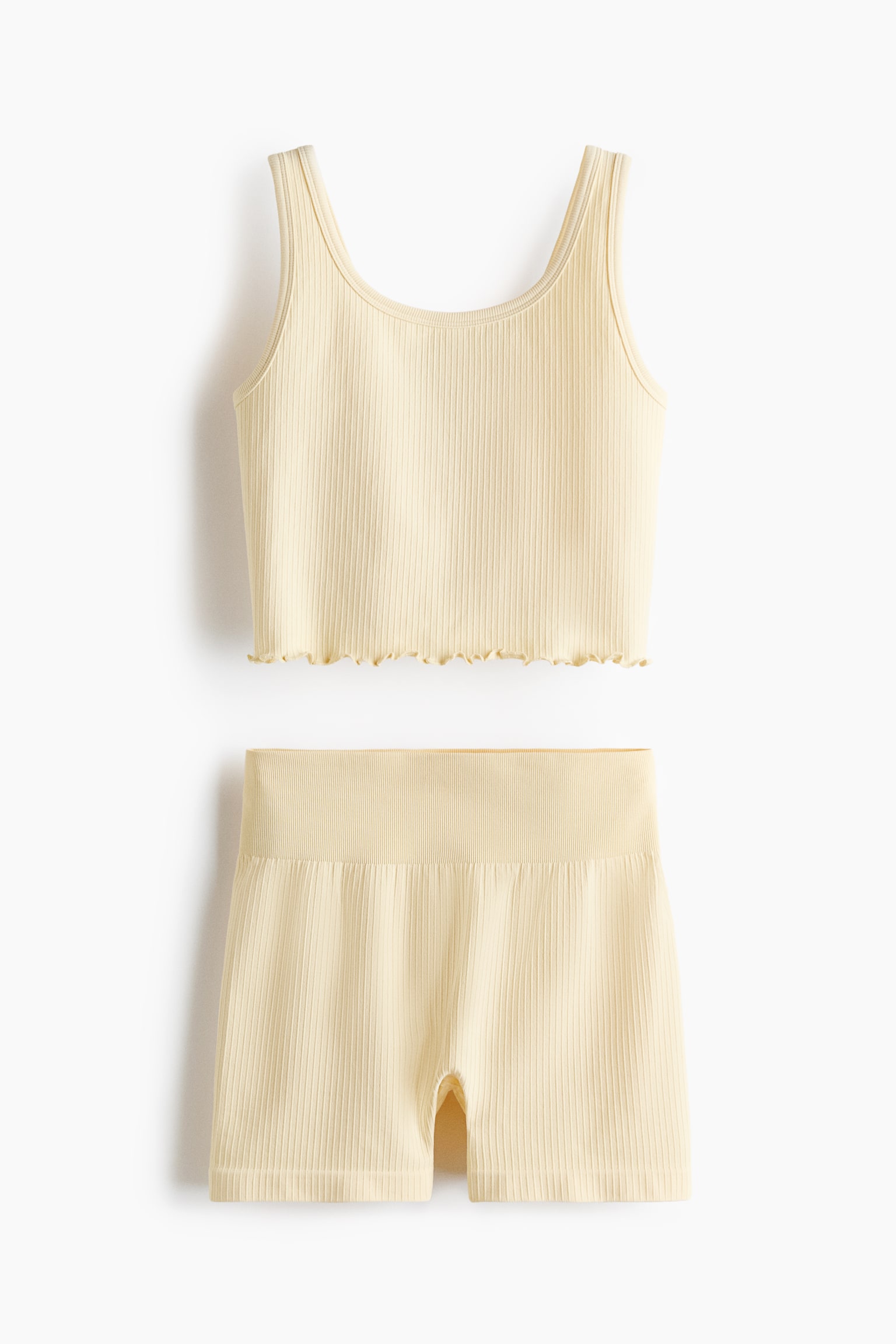 Ensemble 2 pièces Seamless DryMove™ - Jaune clair/Prune lilas/Menthe/Bleu marine/Abricot clair/Violet clair - 1