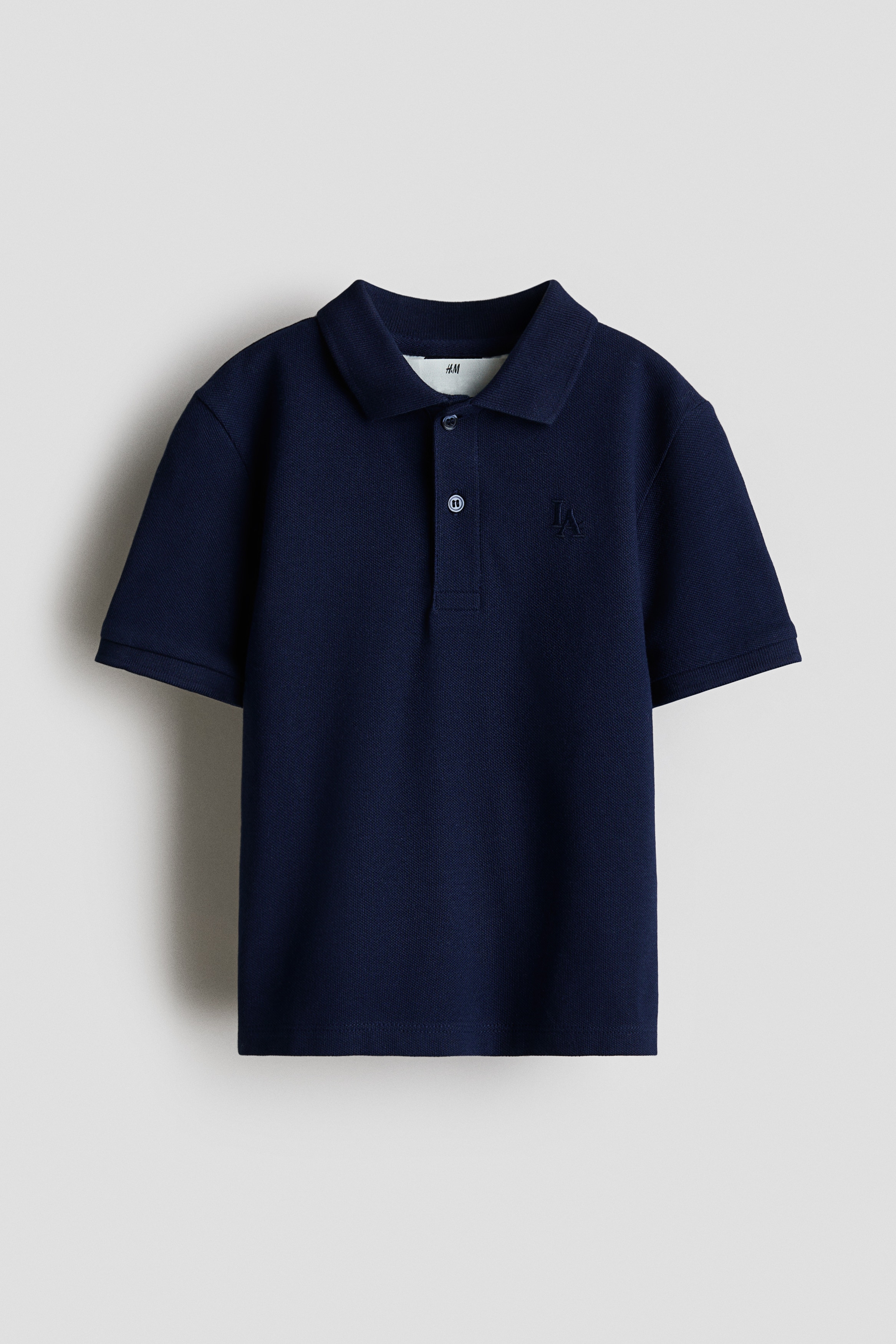 Navy Herringbone Fine Piqué Shirt - Eton