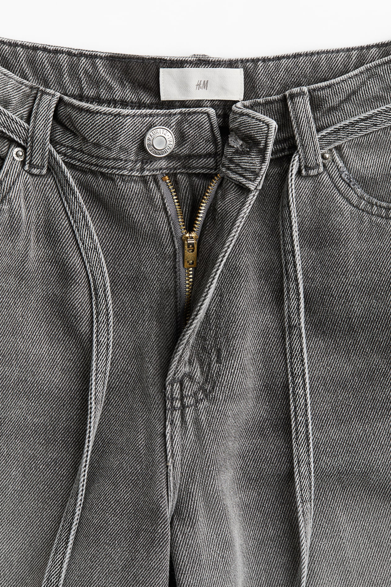 Wide-Leg Tie-Belt Jeans - image 3