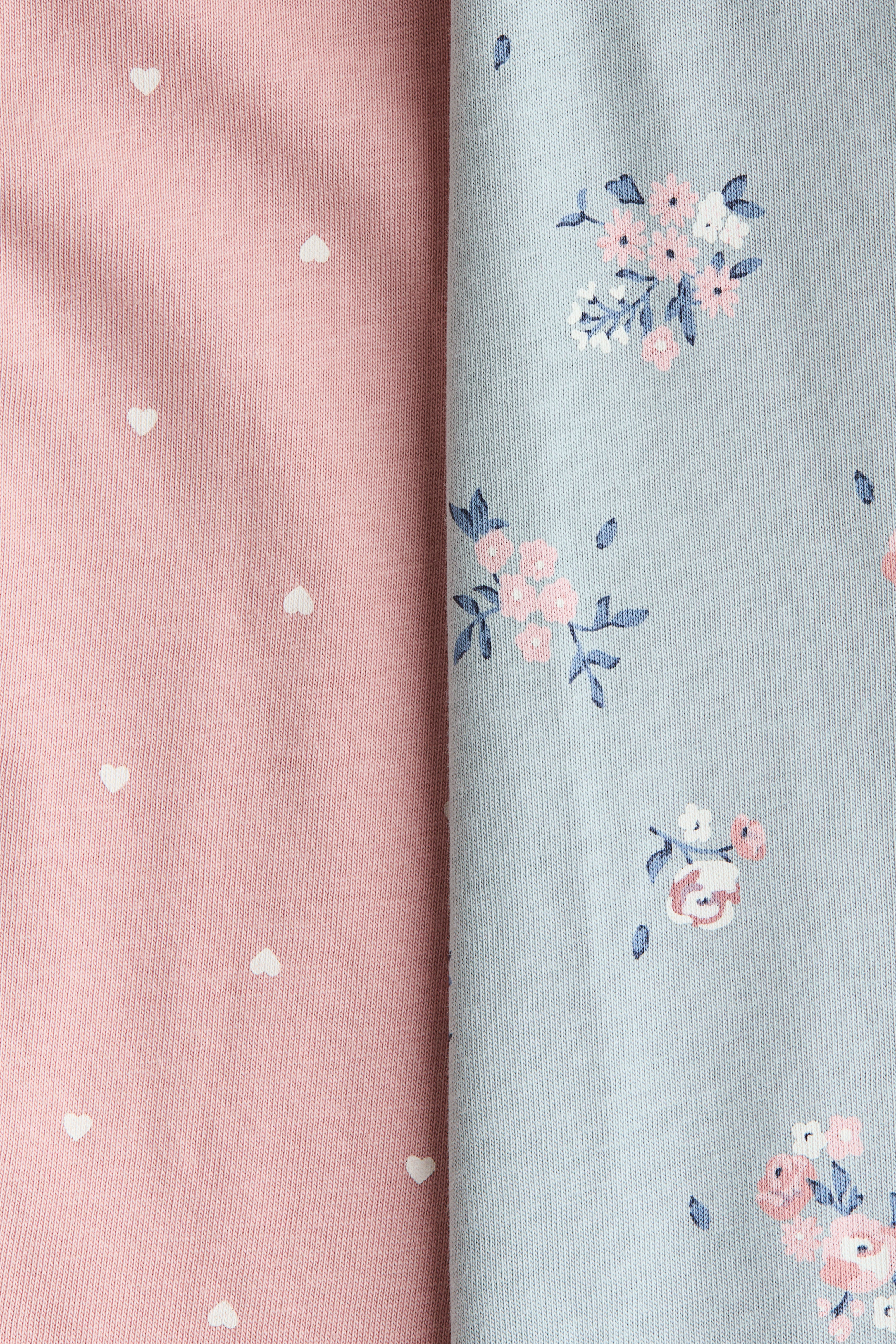 2-Pack Cotton Pajama Jumpsuits with Zipper