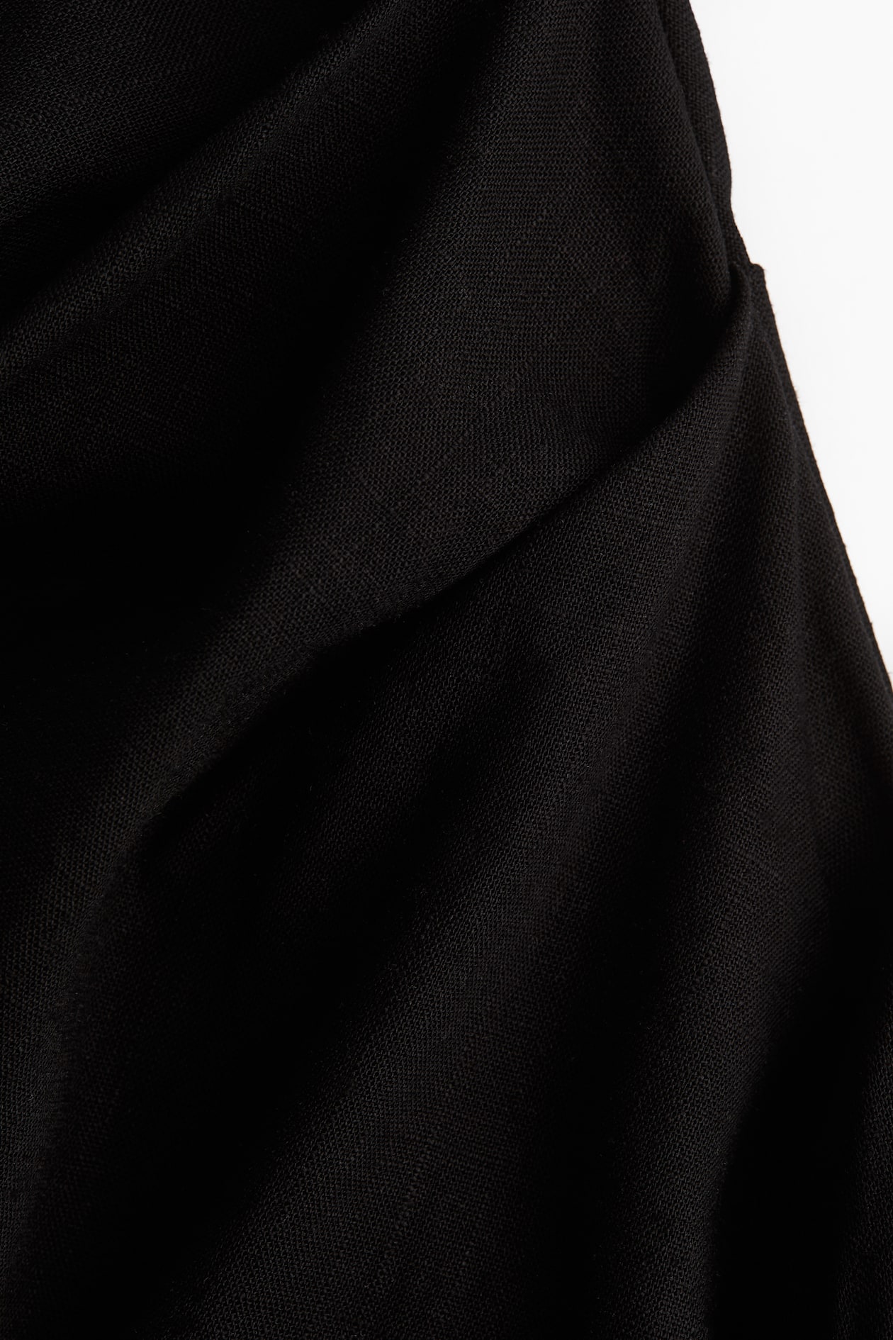 Draped Linen-Blend Dress - image 5