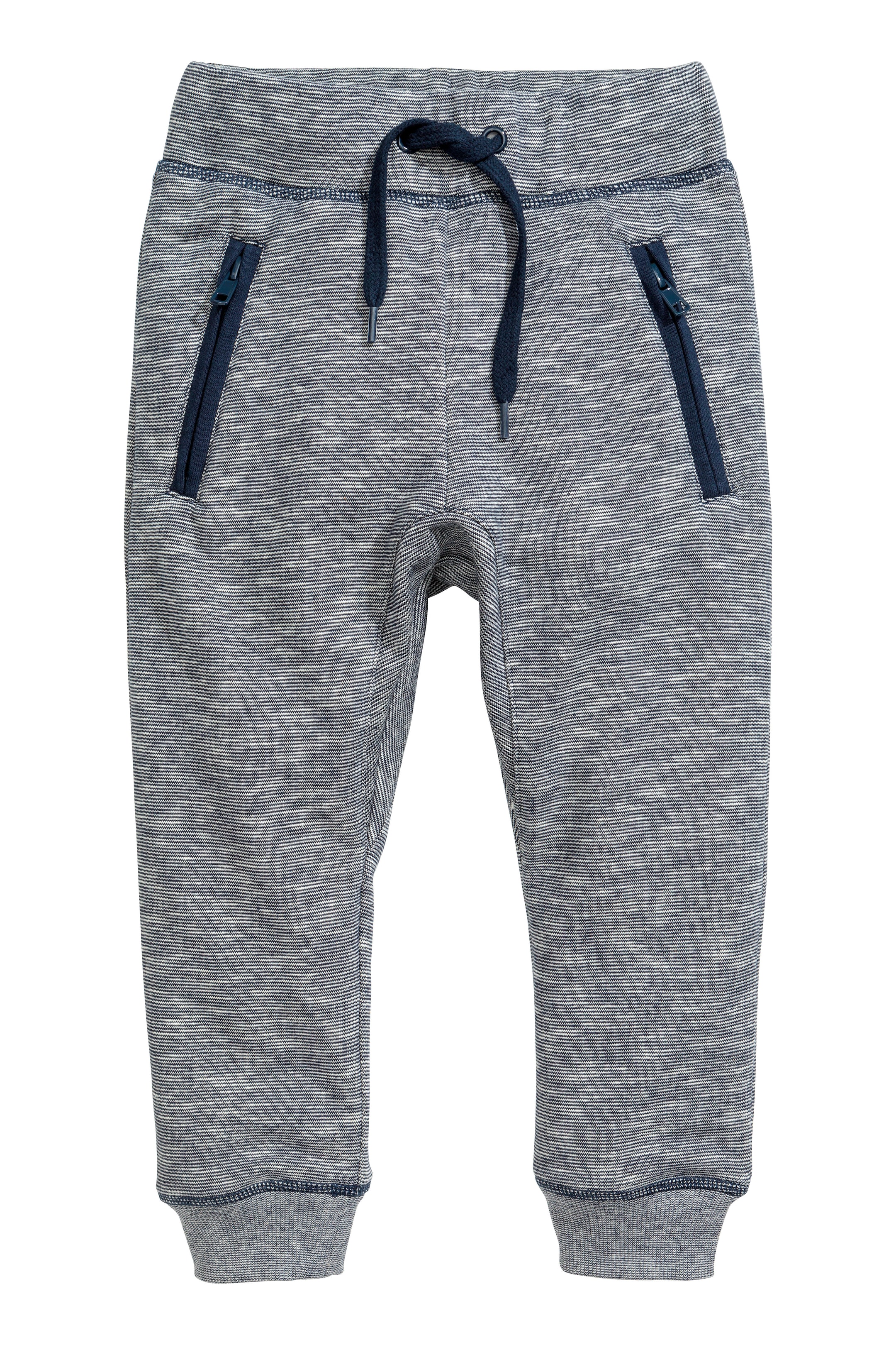 View larger image: Joggers - Dark blue/Narrow striped - Kids | H&M GB 1