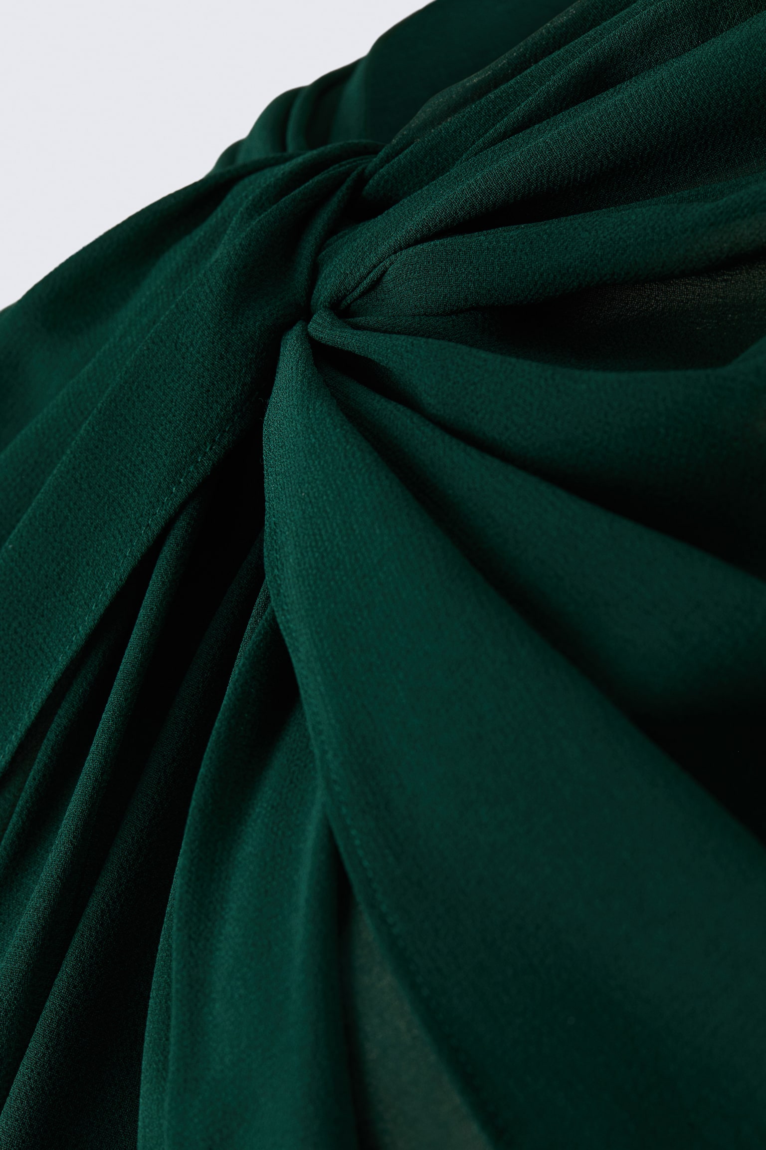 Женская блузка H&M Twist-Detail Cape Blouse, цвет: Зелёный / Чёрный — фото 3