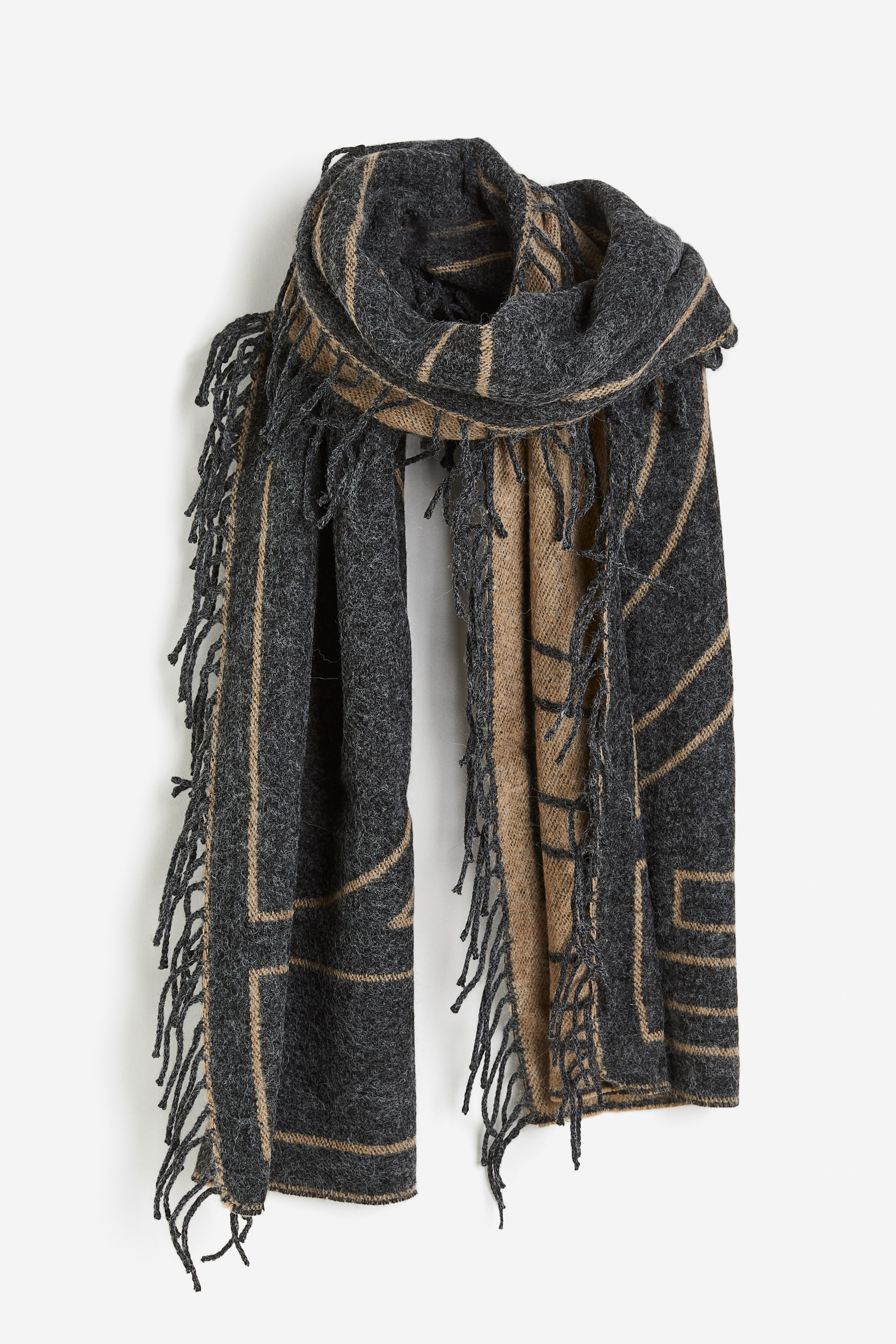 Fringe-trimmed Scarf