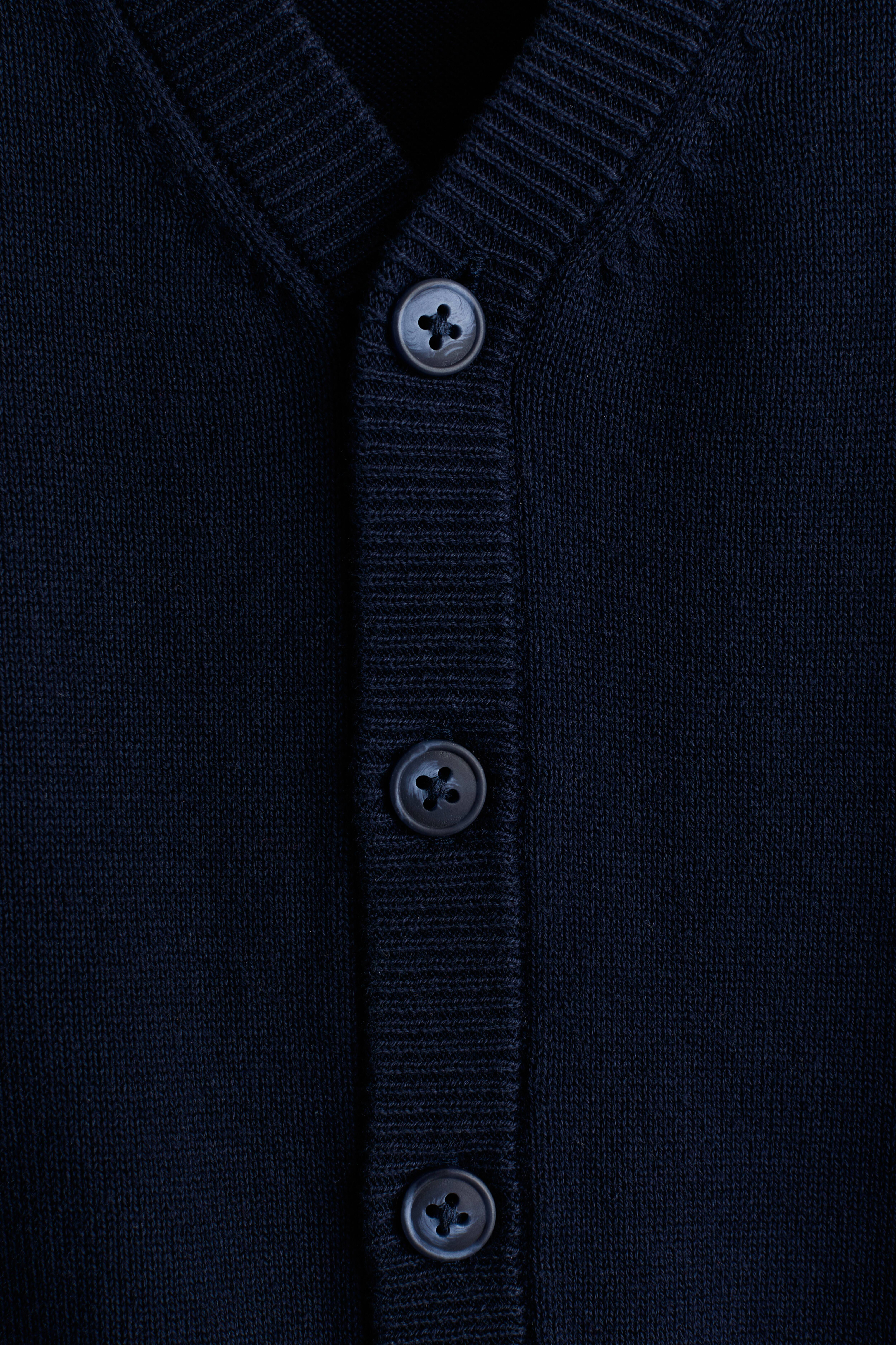 Fine-knit Cotton Cardigan