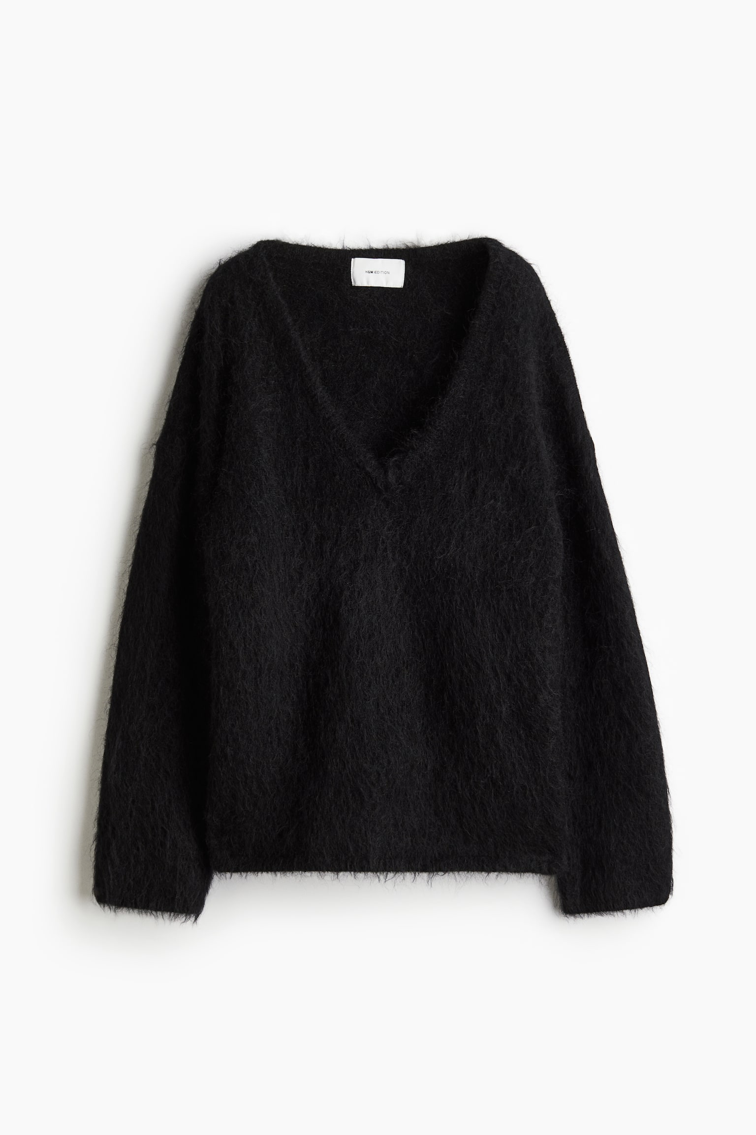 Oversized mohair-blend jumper - Black/White/Dark beige/Navy blue/Bright red - 2