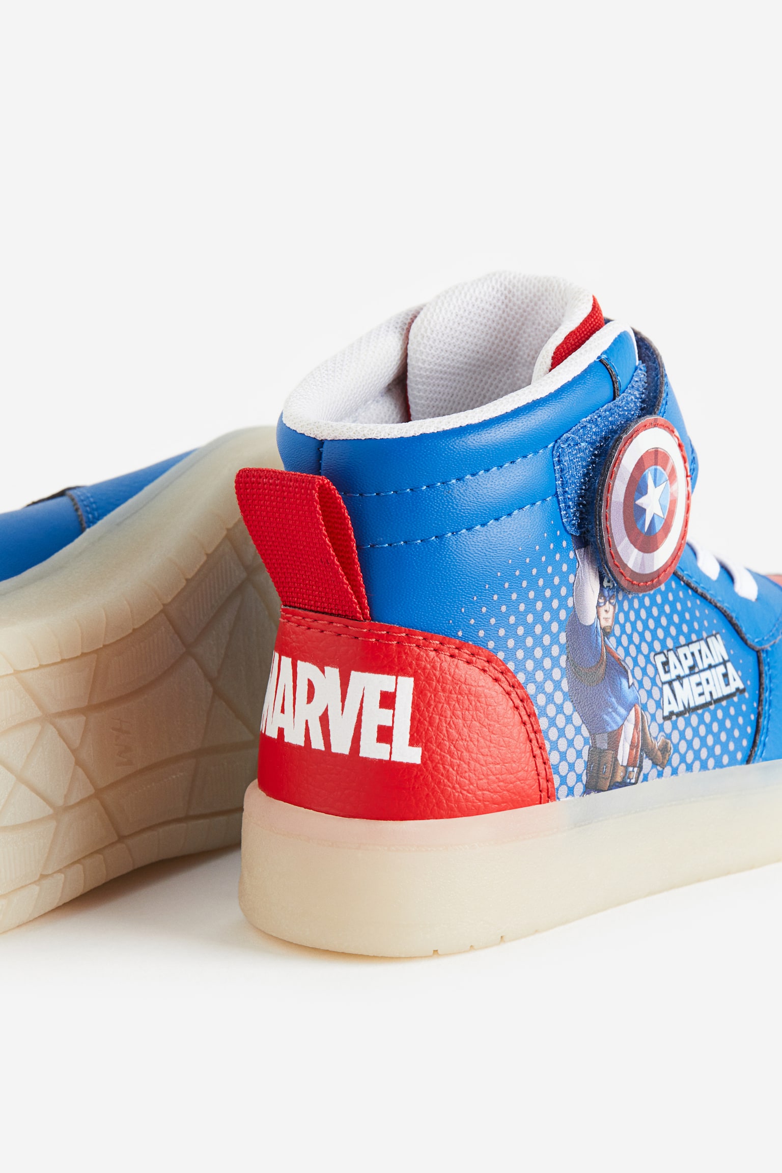 Flashing hi-tops - Blue/Captain America/Black/Sonic the Hedgehog - 2