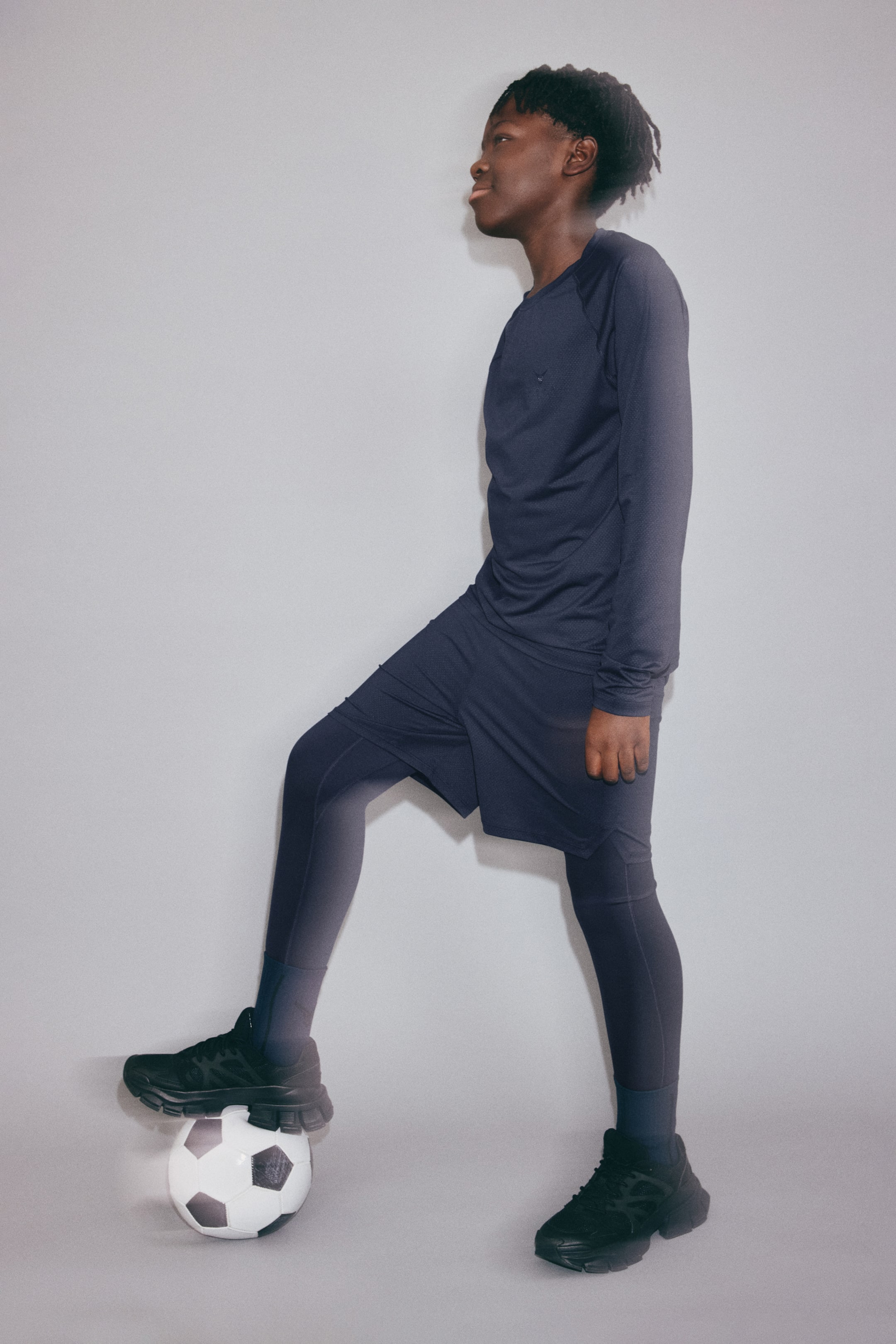 拡大画像を表示: スポーツトップス DryMove™ - ネイビーブルー - Kids | H&M JP 2