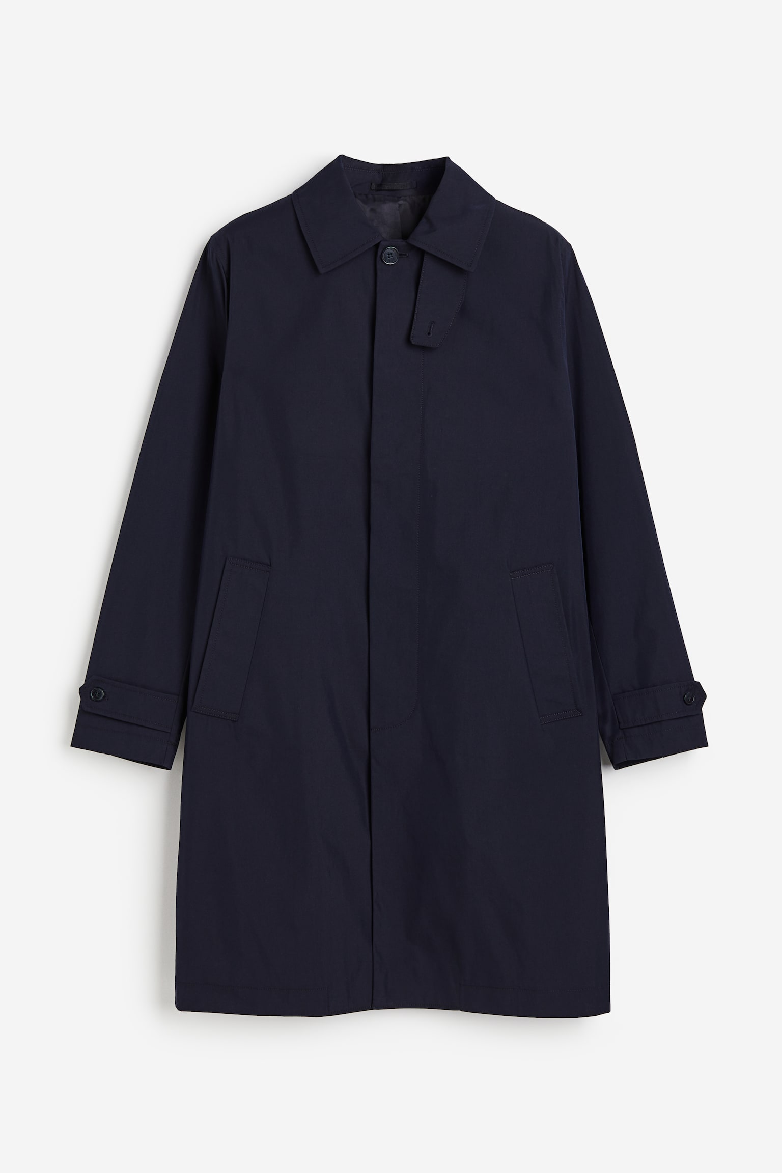 Regular Fit Car Coat - Navy blue/Light beige - 1