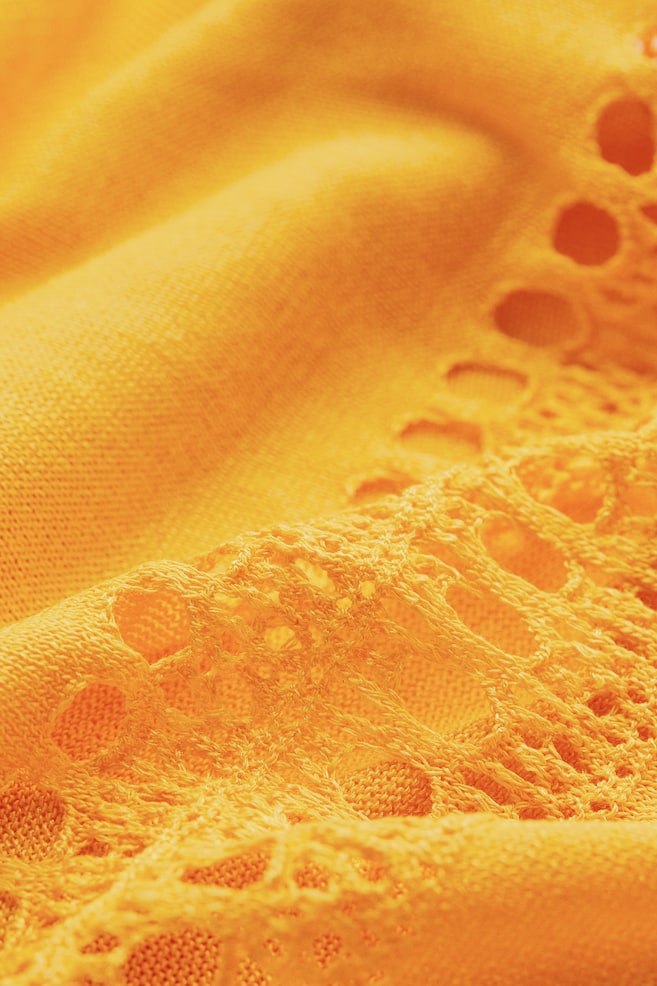 Fine-knit dress - Yellow - 7