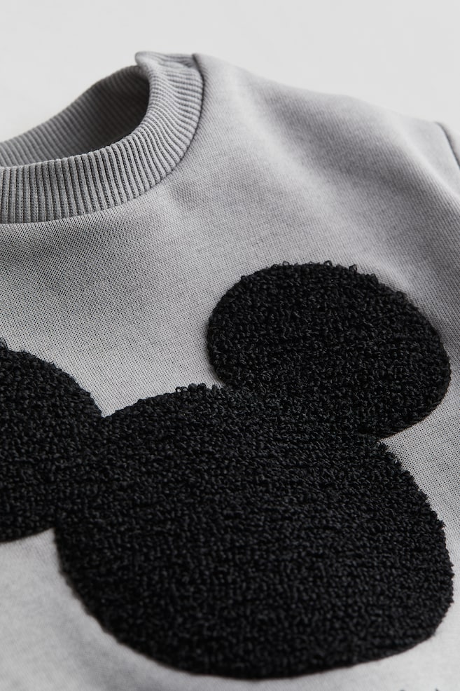 Sweatshirt med motiv - Grå/Mickey Mouse/Rød/Keith Haring/Hvid/Minnie Mouse - 2
