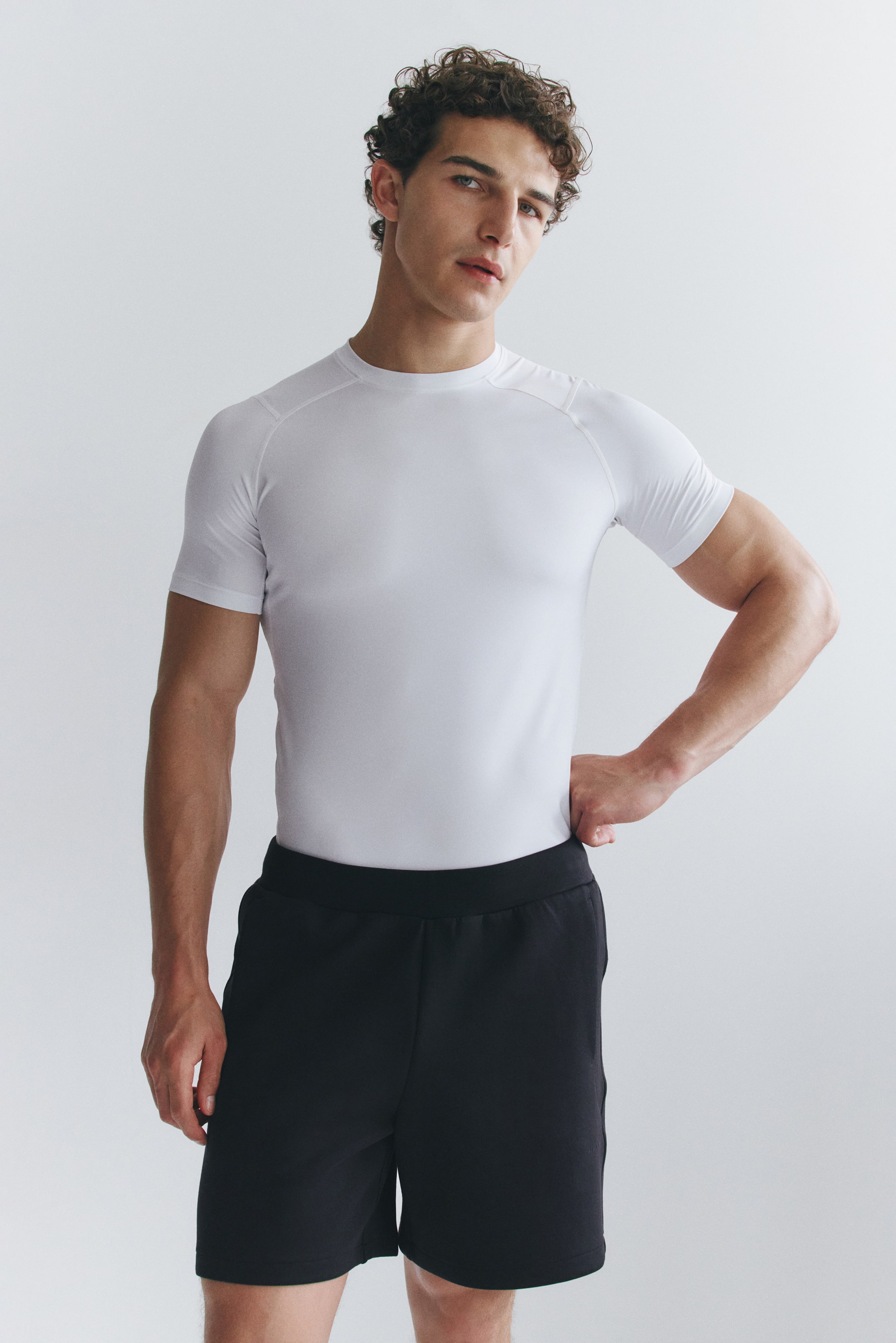 Compression-Fit Sports T-Shirt with DryMove™