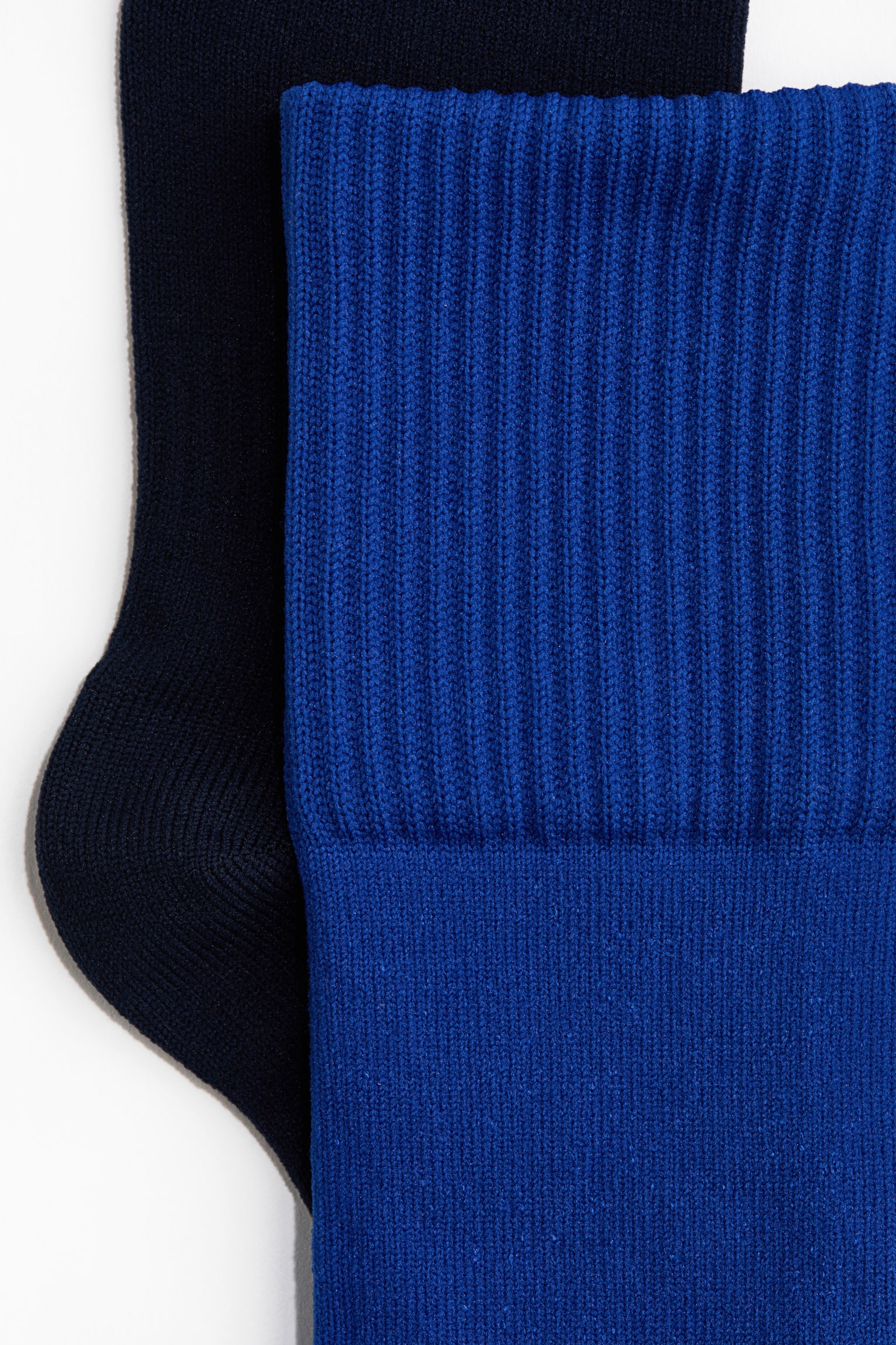 2-pack football socks with DryMove™ - Blue/Black/White/Red/White - 2