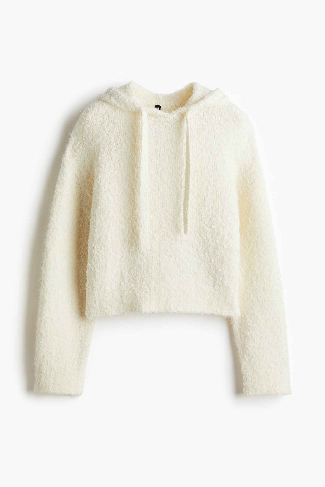 Boucle-Knit Hoodie