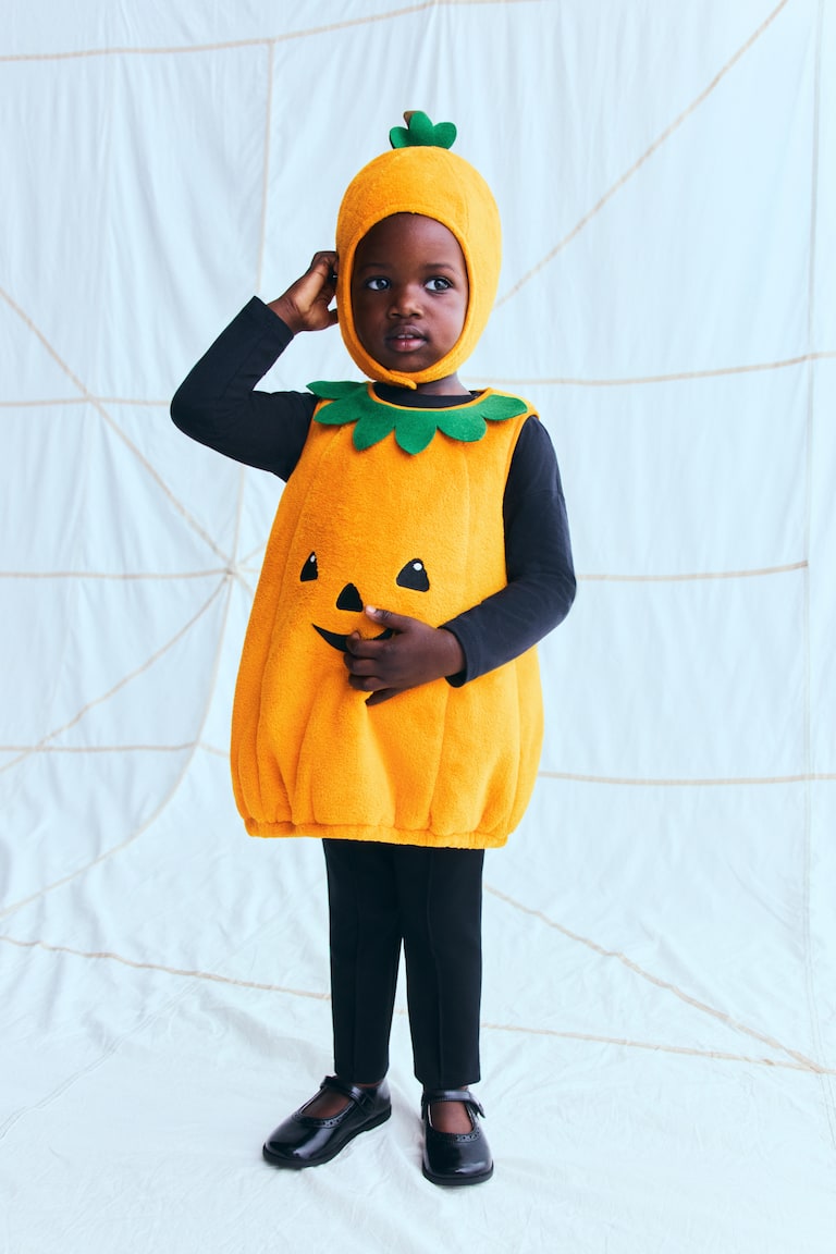 orange fancy dress costume Kids Orange Costume: 4-Piece Fruit Suit