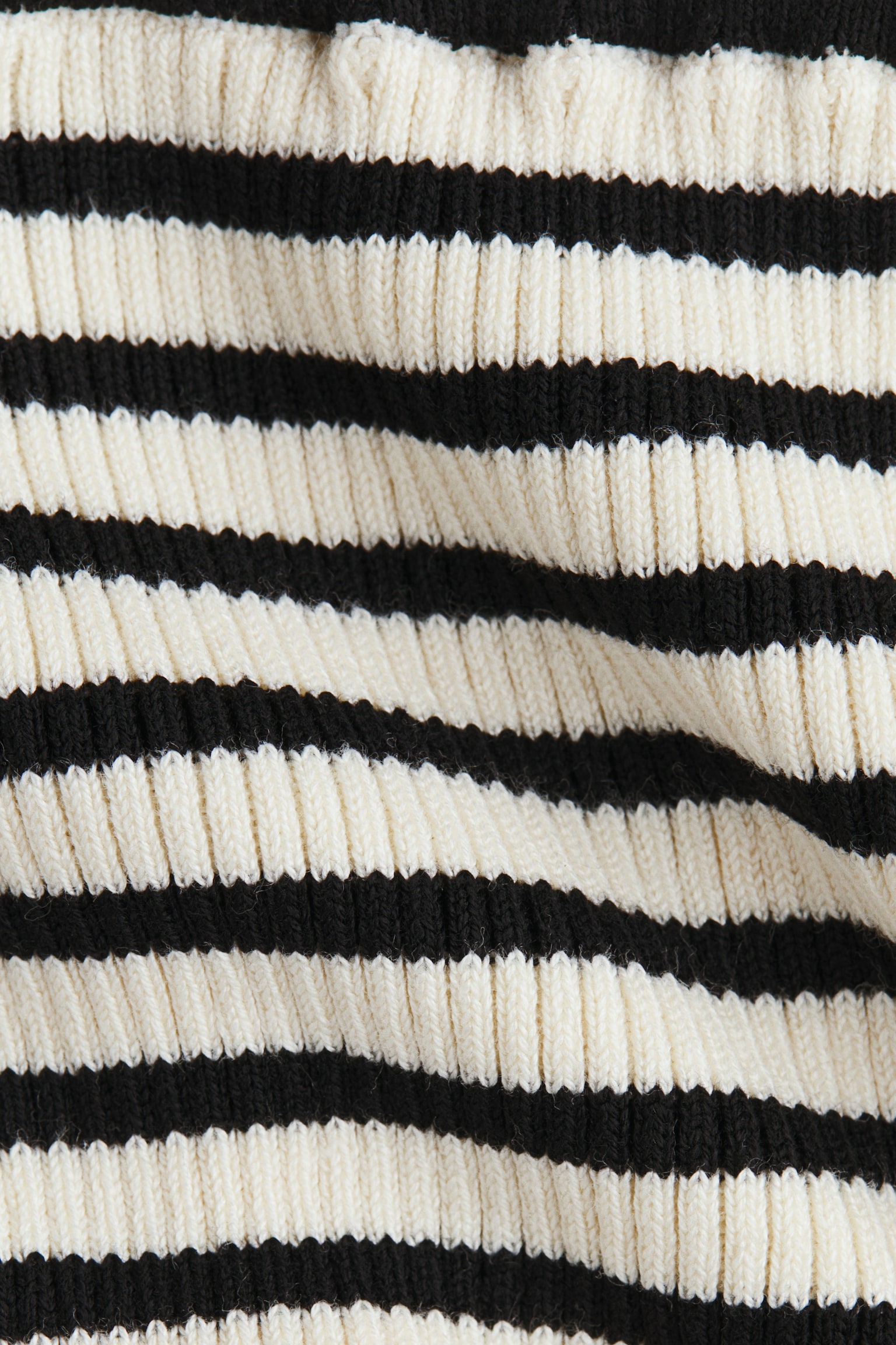 Детские леггинсы H&M Flared Rib-Knit, цвет: Кремовый / Полосатый — фото 6