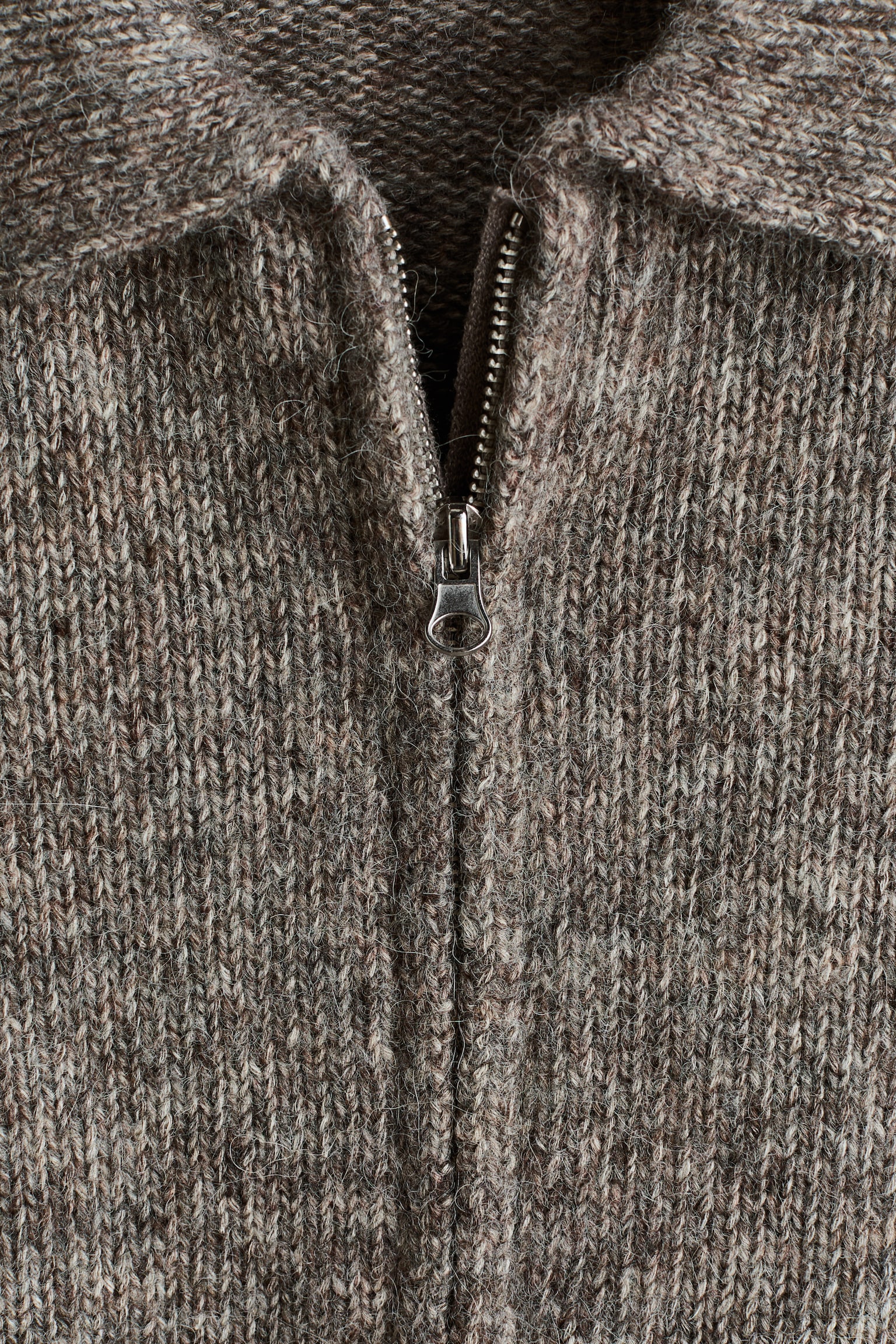 Детский кардиган H&M Wool and Cotton Blend, цвет: Серый меланжевый — фото 5