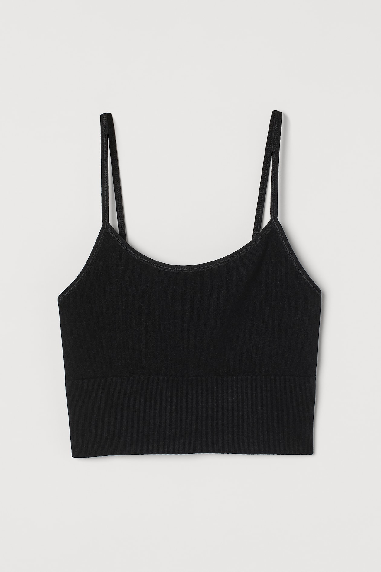 Seamless Sports Bralette - Round Neck - Sleeveless - Black - Ladies | H ...