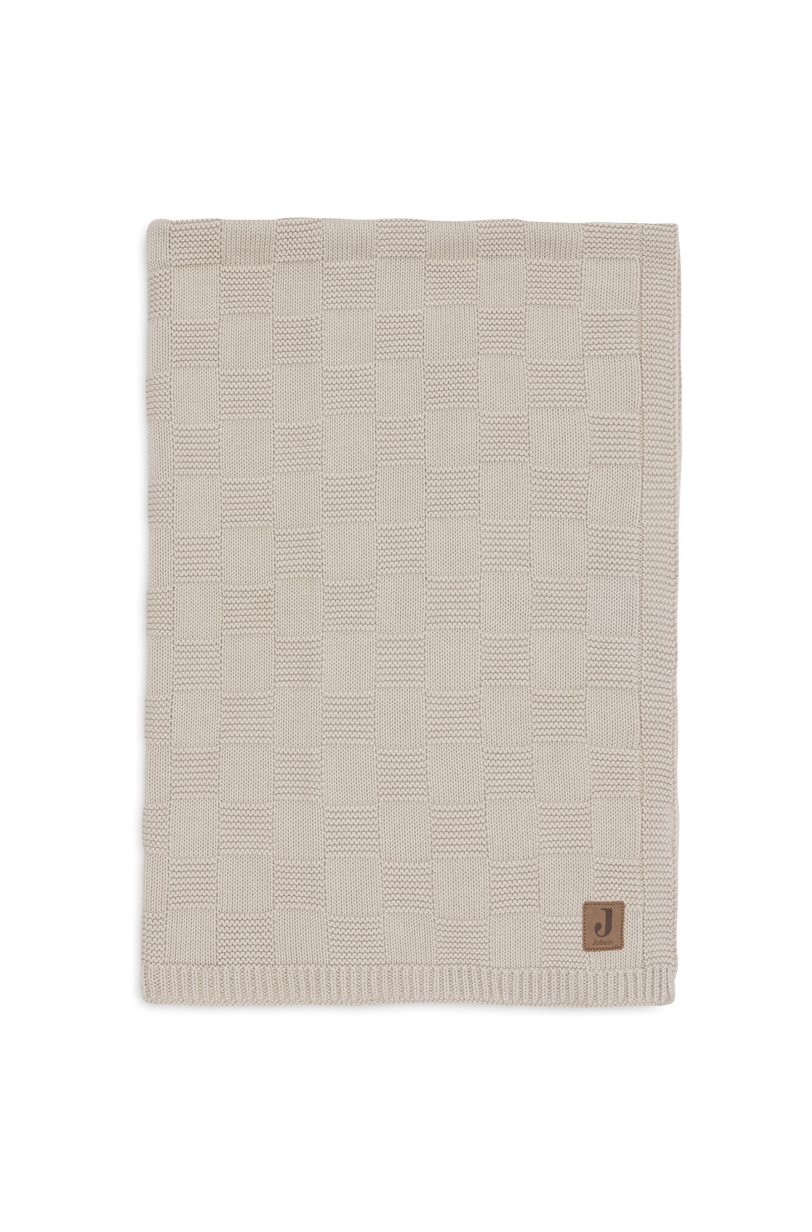 Jollein - Couverture 75x100cm - Box Knit - Box Knit/warm Sand - size: 75x100