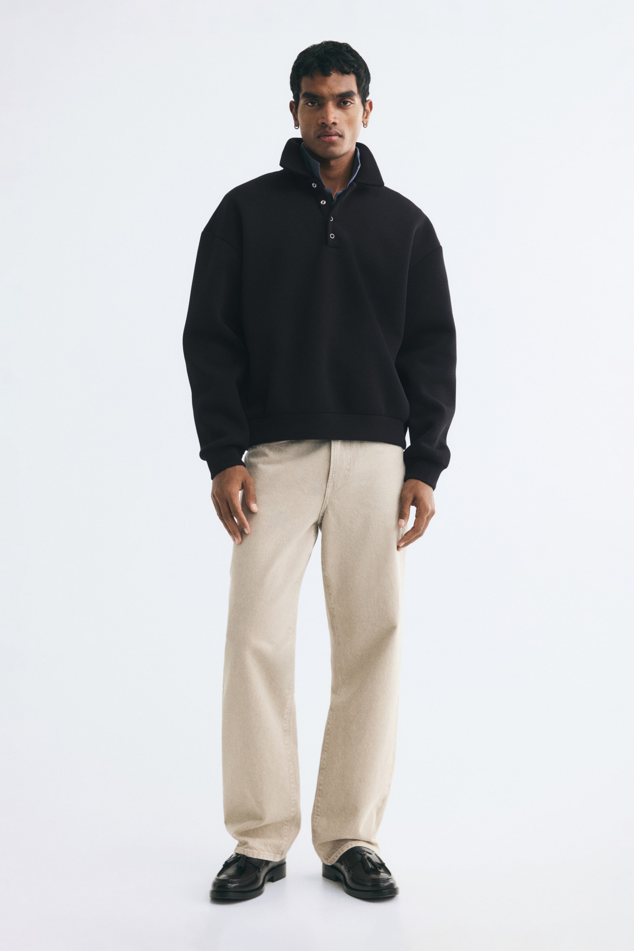 Oversized Scuba Polo Shirt
