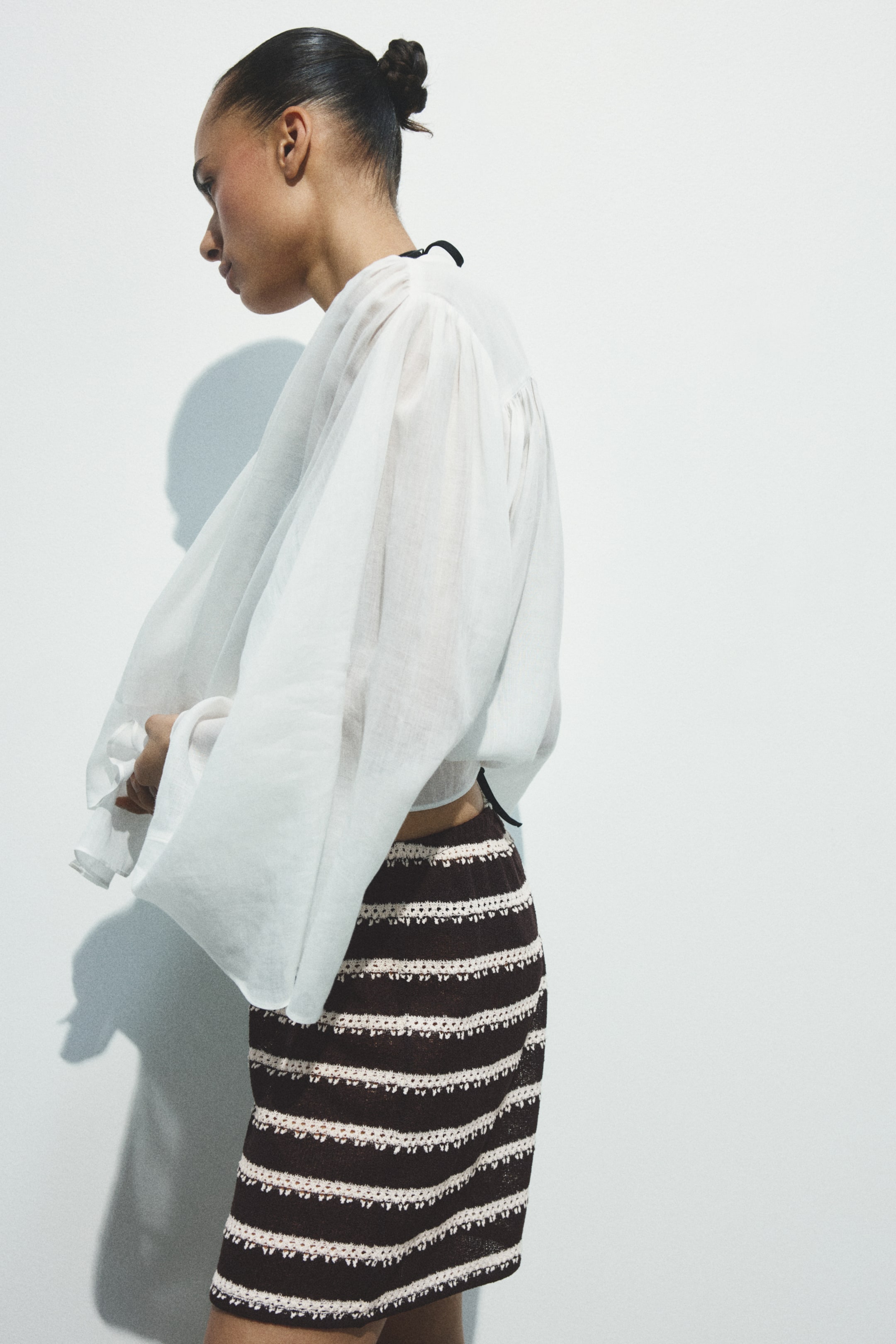 Short en tricot avec taille élastique
