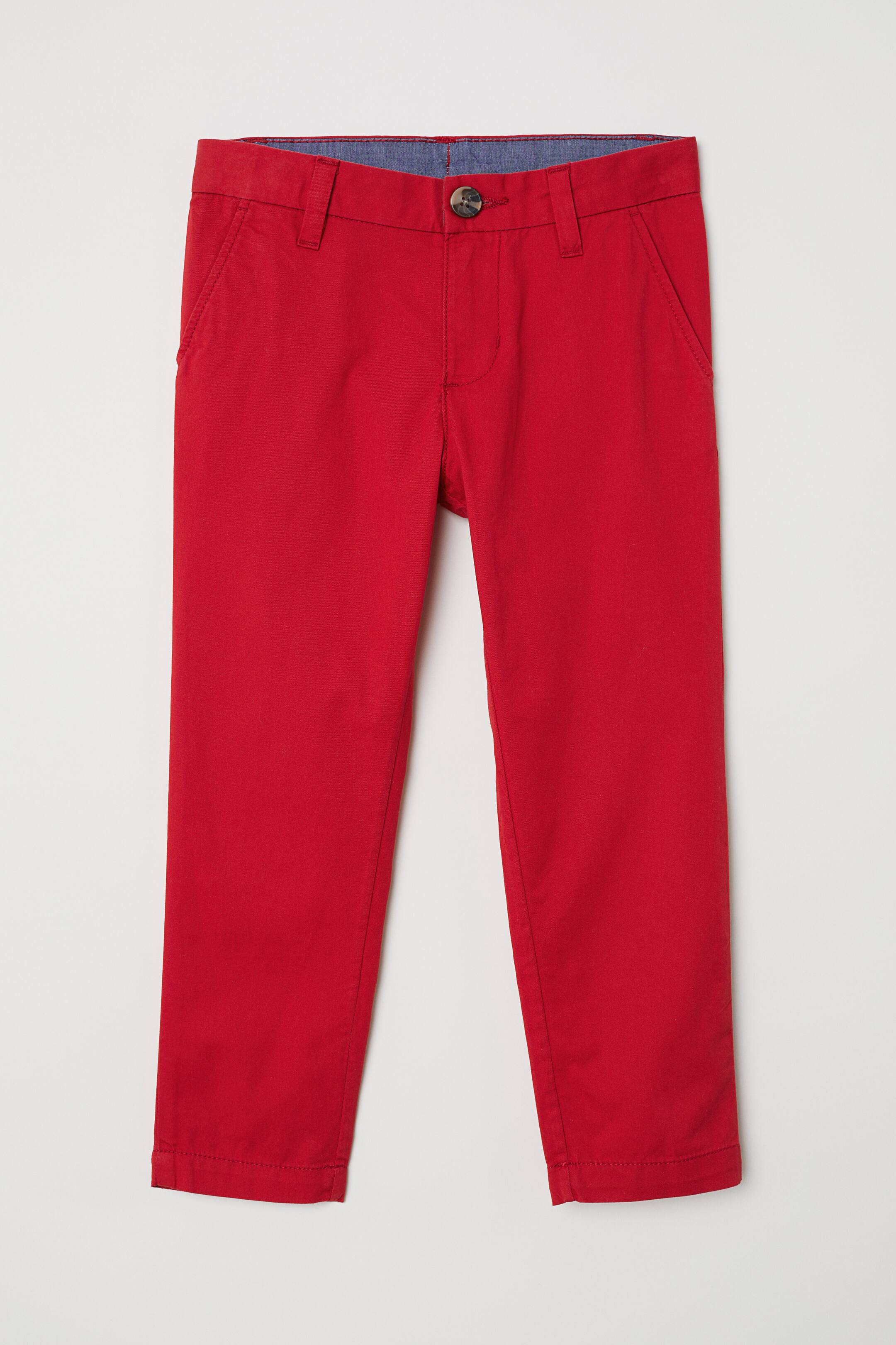 View larger image: Cotton chinos - Red - Kids | H&M GB 1