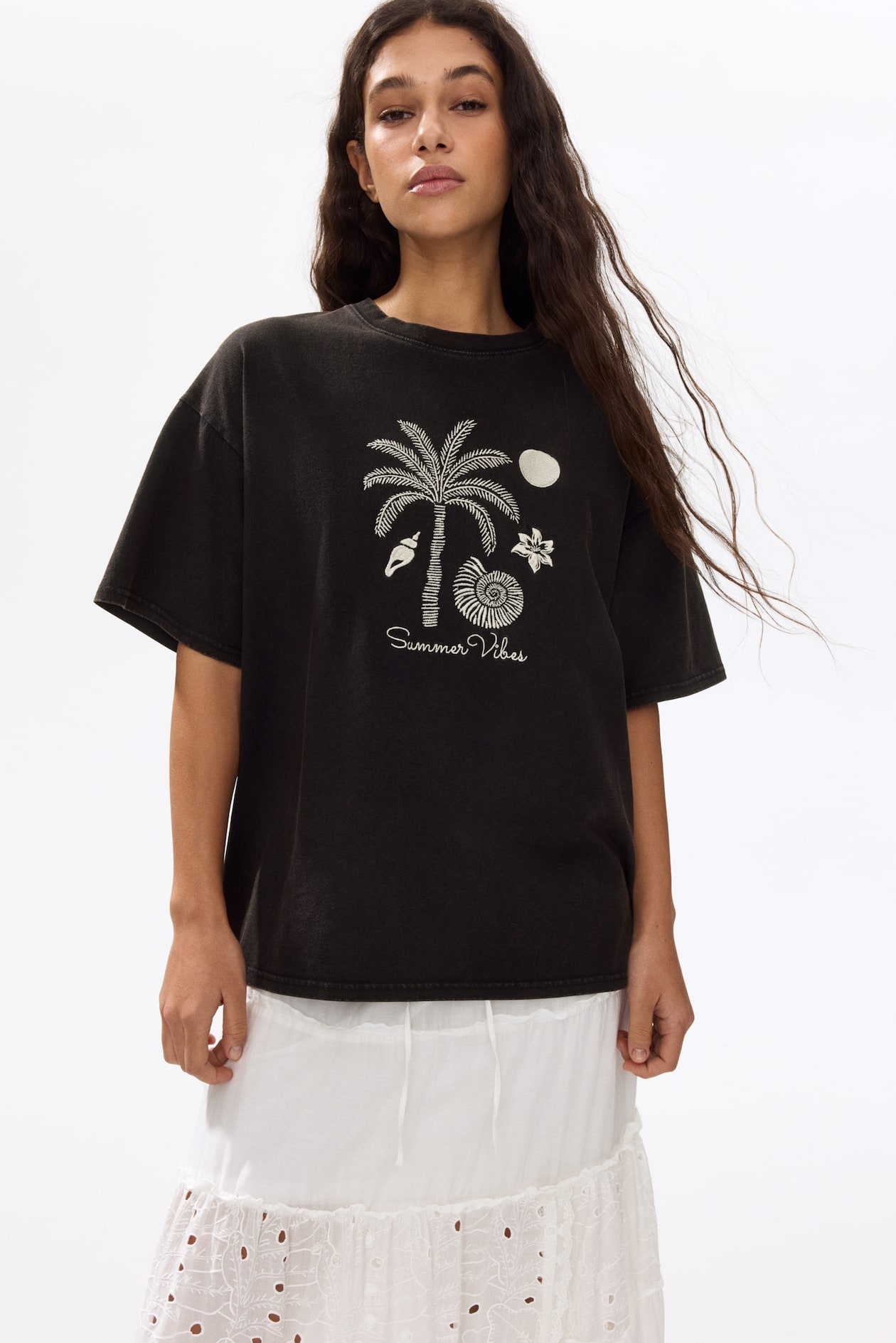 Oversized Embroidered T-Shirt - image 3