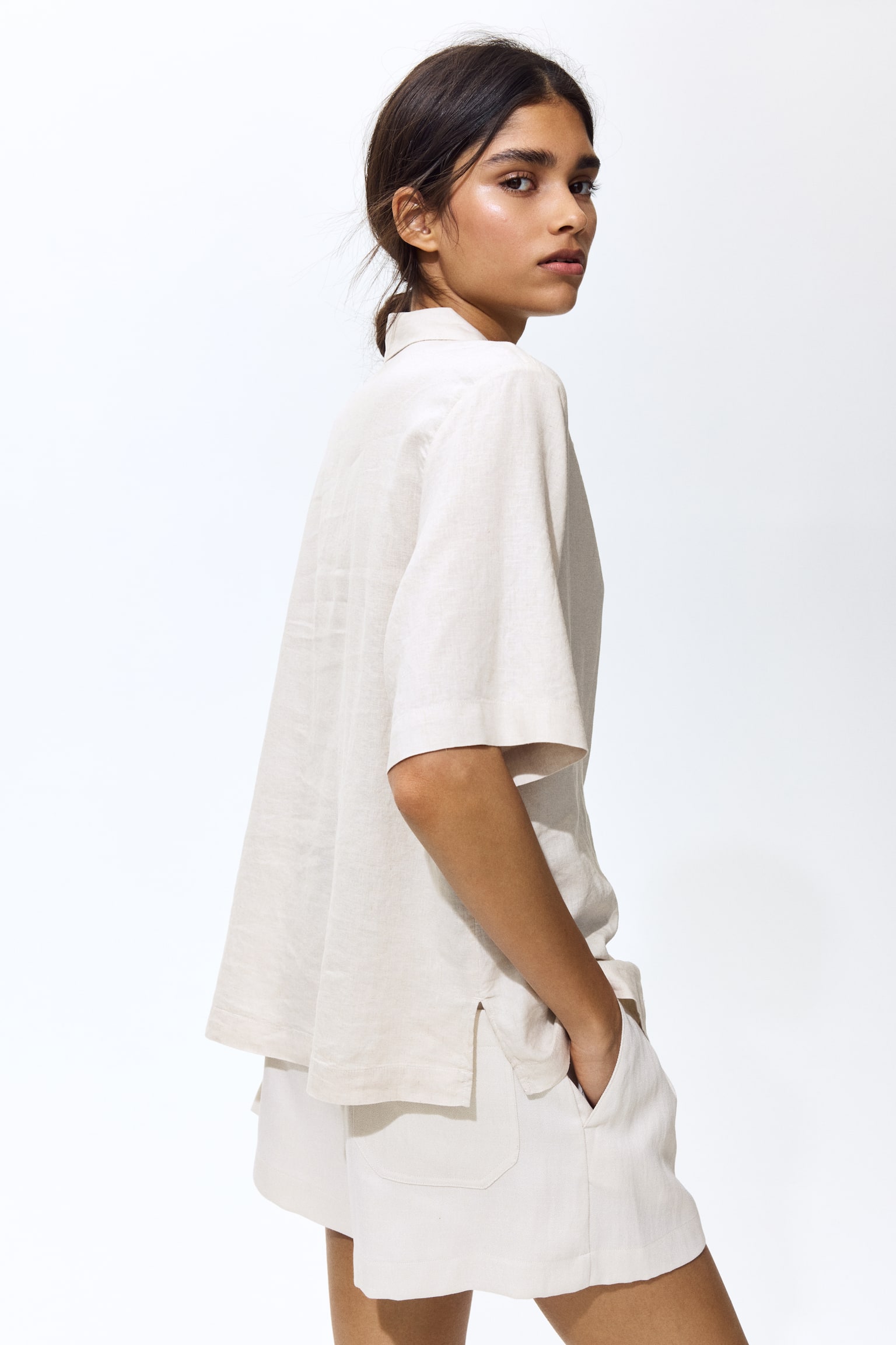 Linen-blend resort shirt - 3