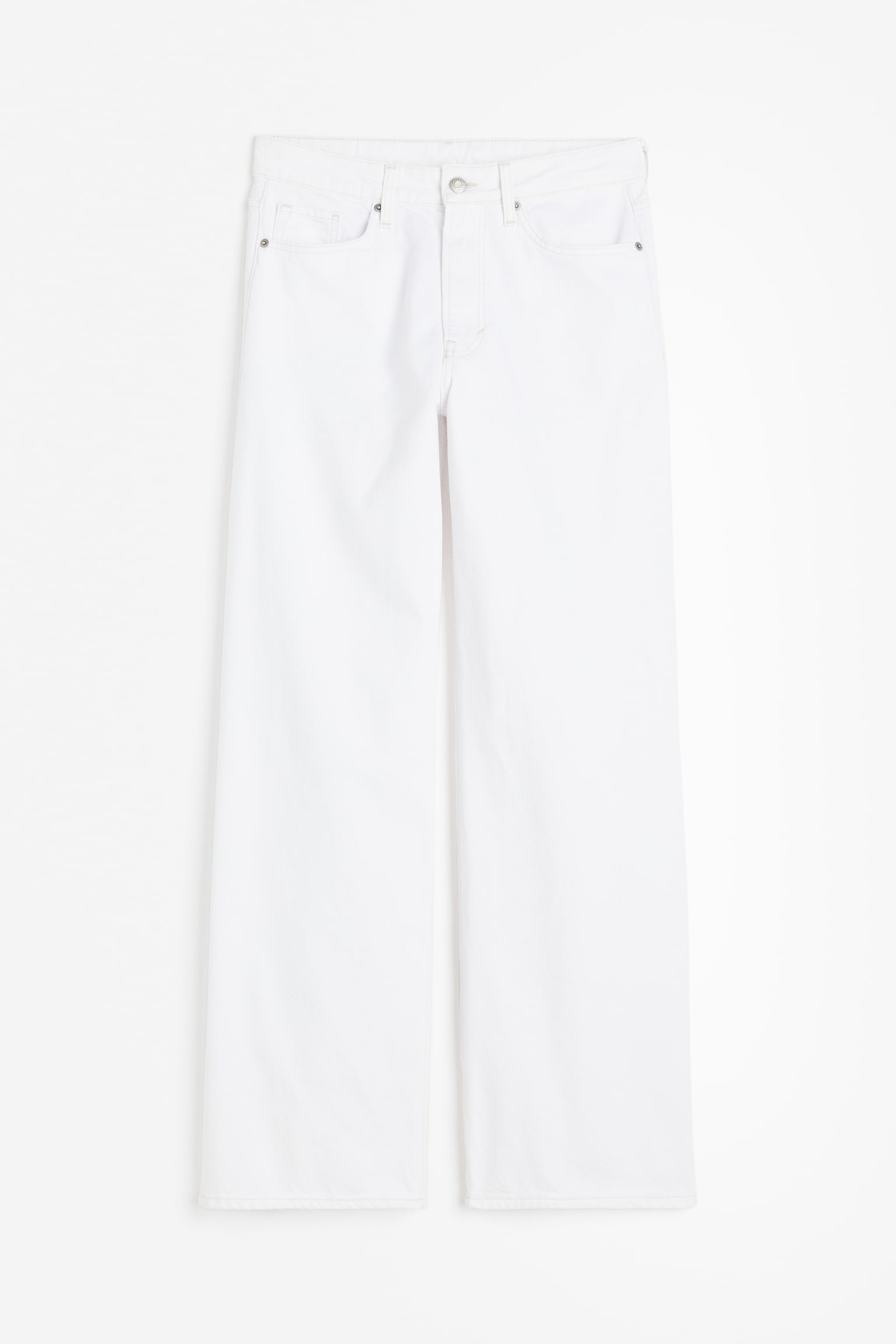 Baggy Regular Jeans - White - 1