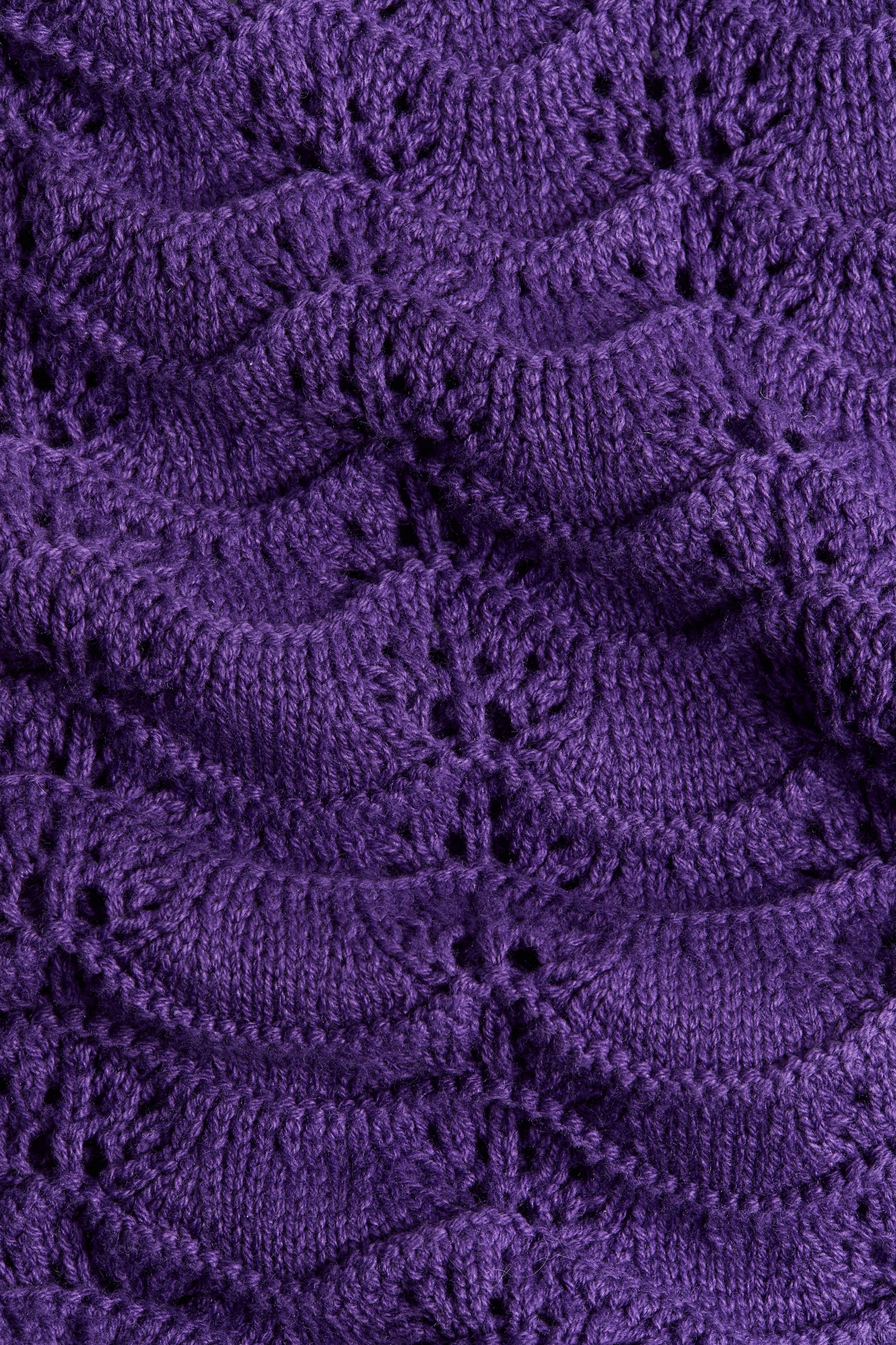 Crochet-look strappy dress-Violet - 3