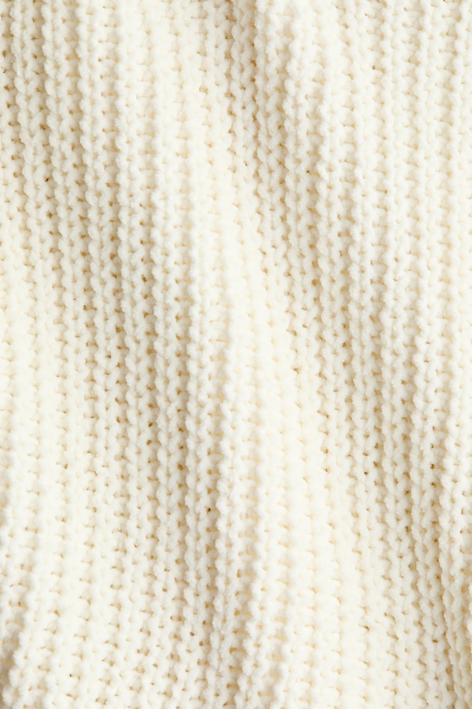 Chenille-knit jumper - Cream/Blue - 2