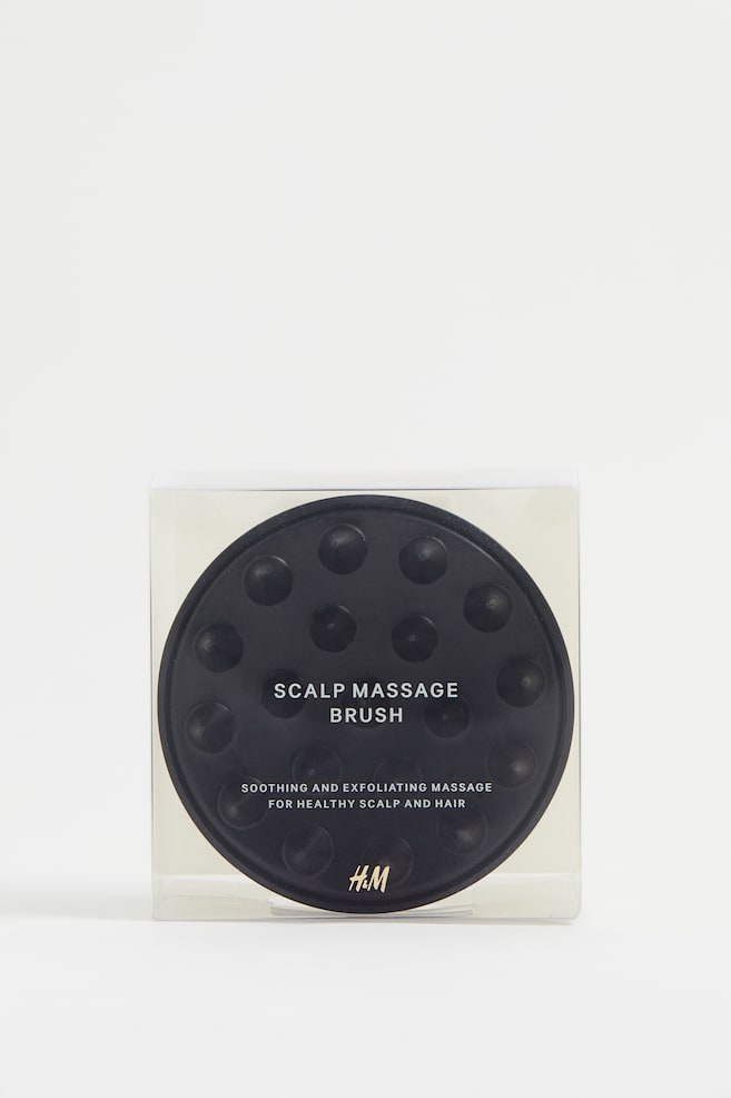 Massageborste för hårbotten - Svart - 3