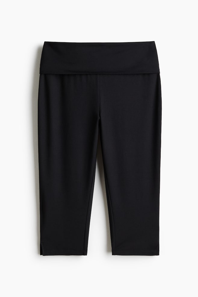 Caprihose aus Jersey - Schwarz - 1
