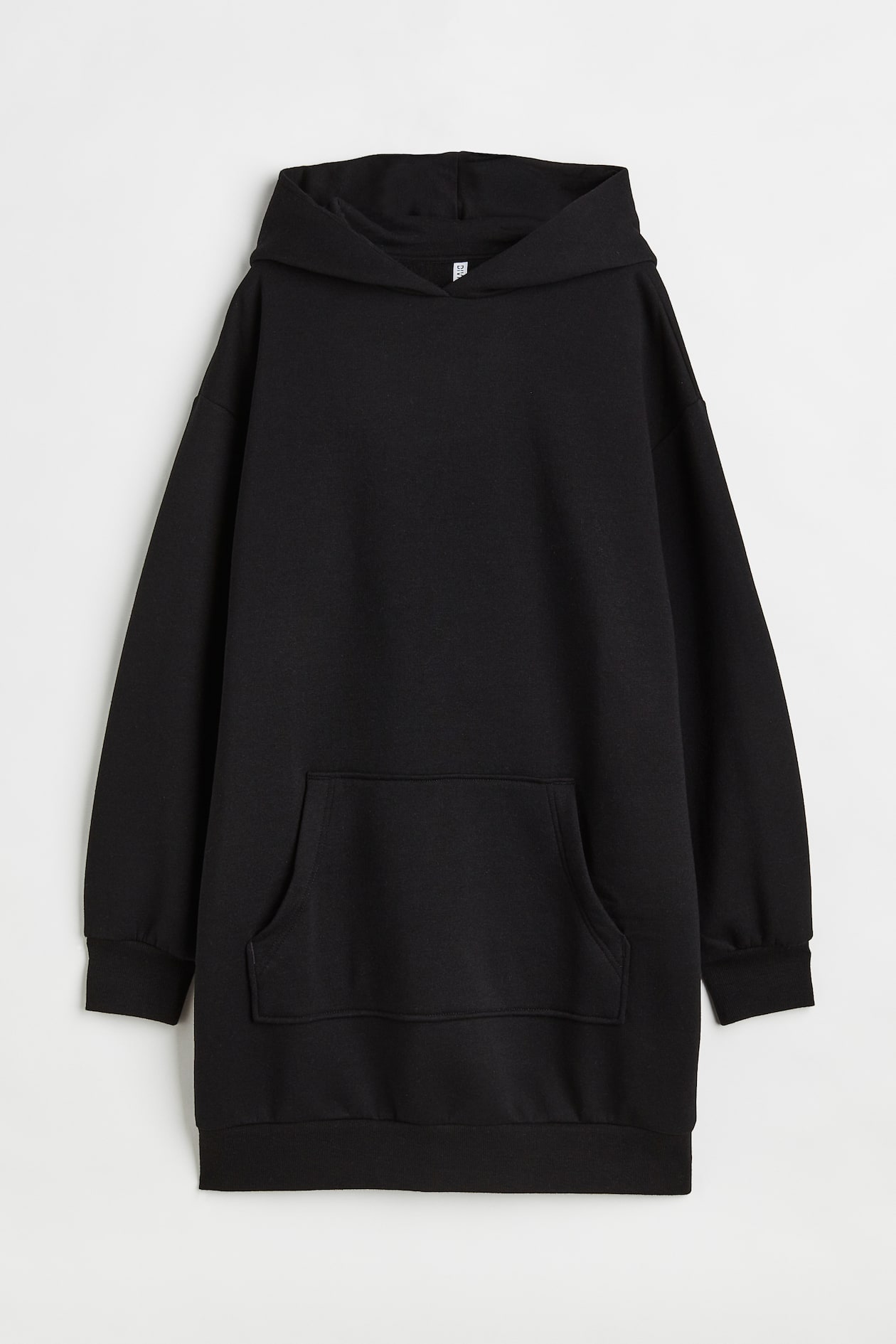 Hooded sweatshirt dress Black Ladies H&M IN