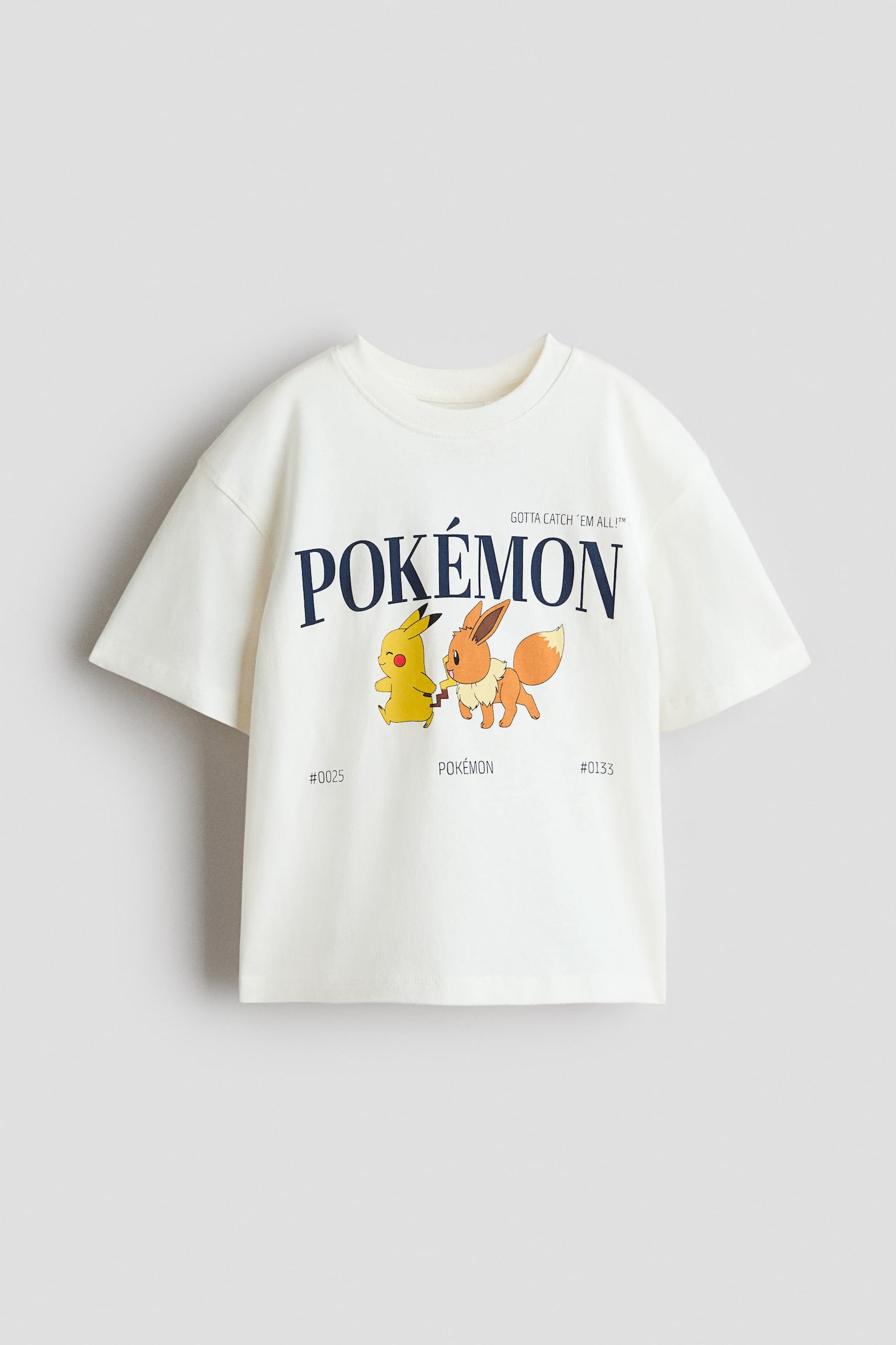 Oversized printed T-shirt - White/Pokémon/White/Pokémon/Red/Cars/Dark grey/Lilo & Stitch/Light green/Minions/White/Mickey Mouse/Light turquoise/Hot Wheels - 1