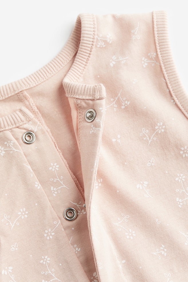 Cotton romper suit - Light pink/Floral - 2