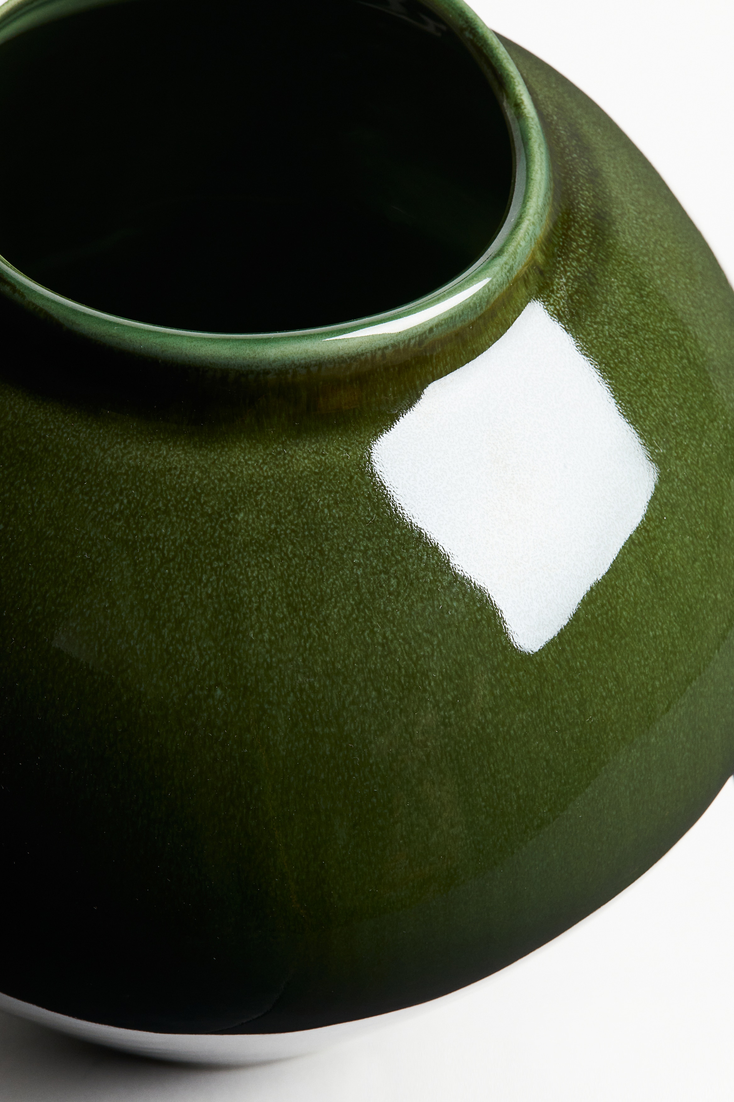 Light yellow Large Irregular Stoneware Vase at H&M Home | H&M US
