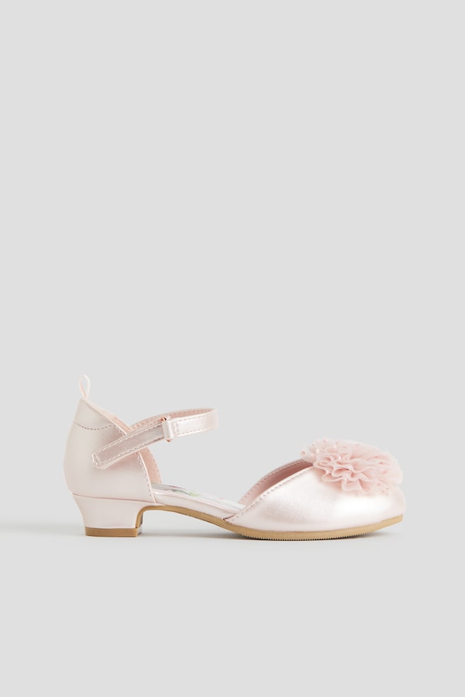Appliquéd dressing-up shoes - Light pink - 2