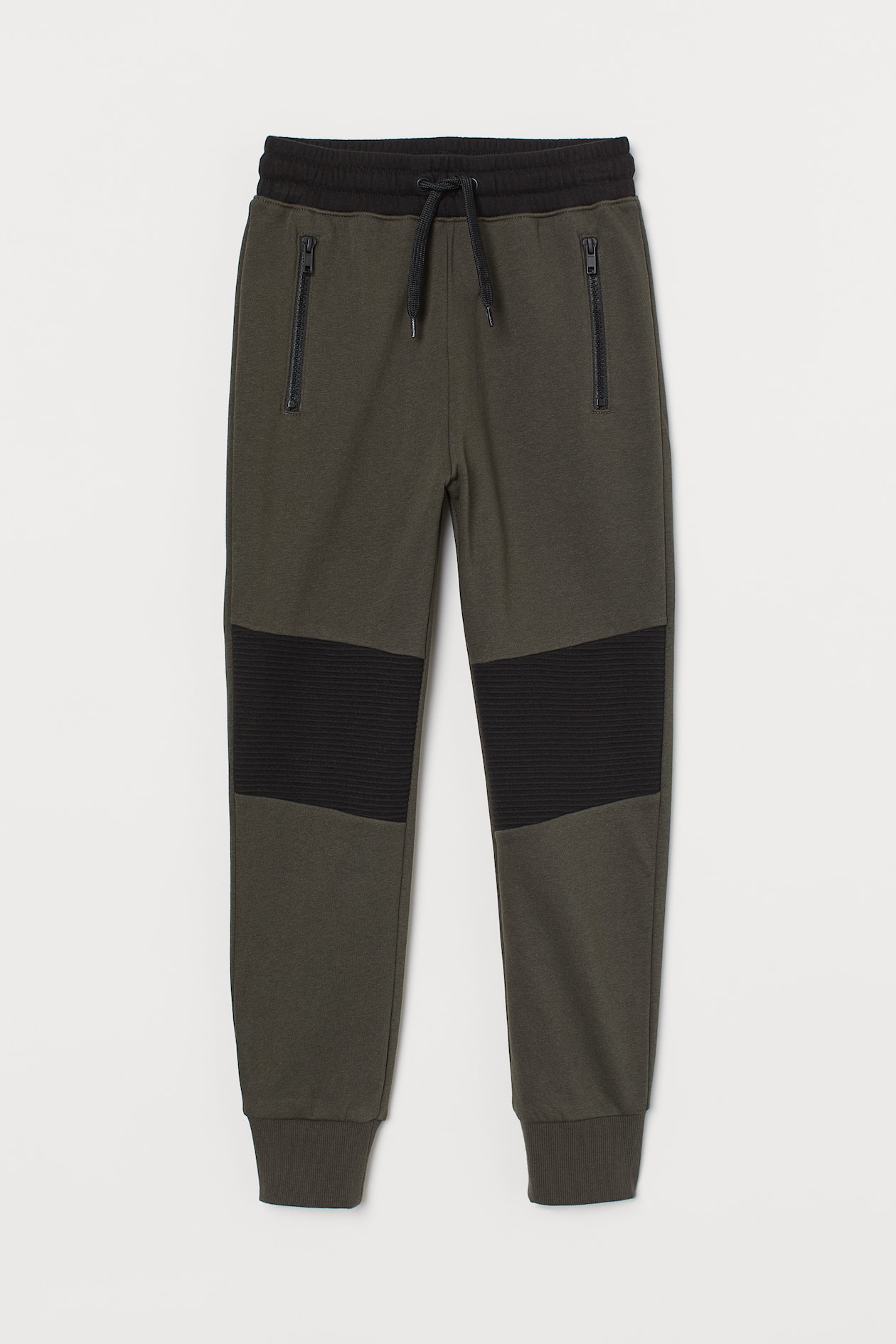 Sweatpants - Long - Dark khaki green - Kids | H&M US