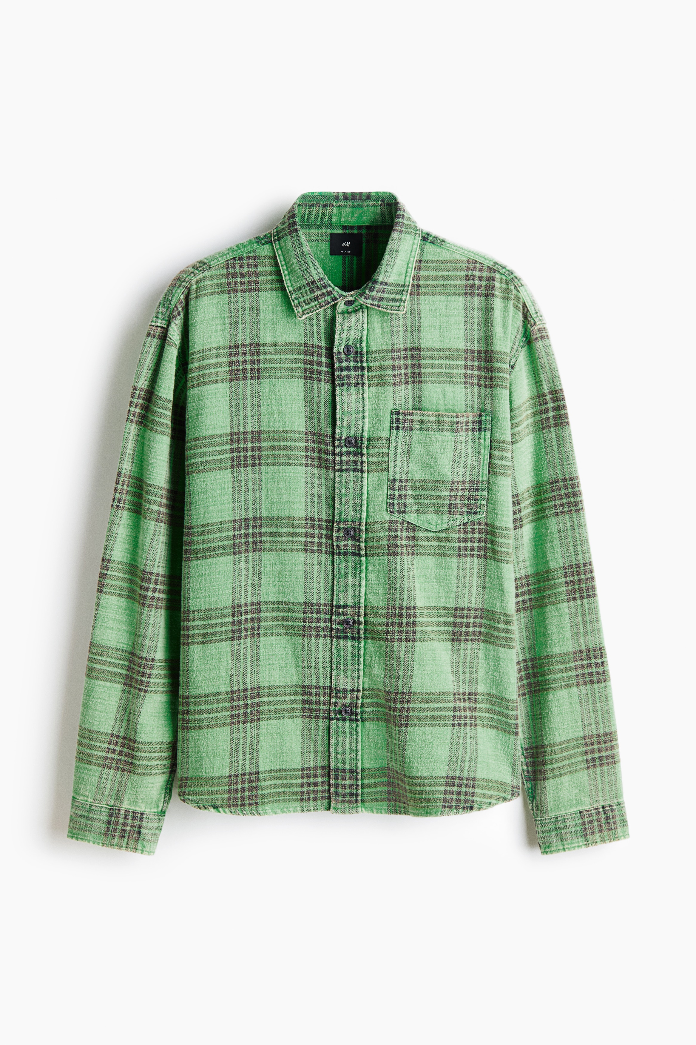 Relaxed Fit Cotton shirt - Green/Checked/Red/Checked/Blue/Checked
