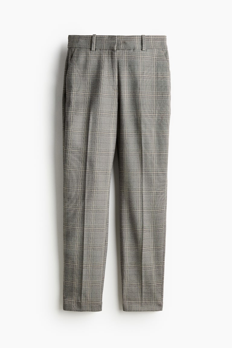 Women's Dark grey/Checked Cigarette trousers