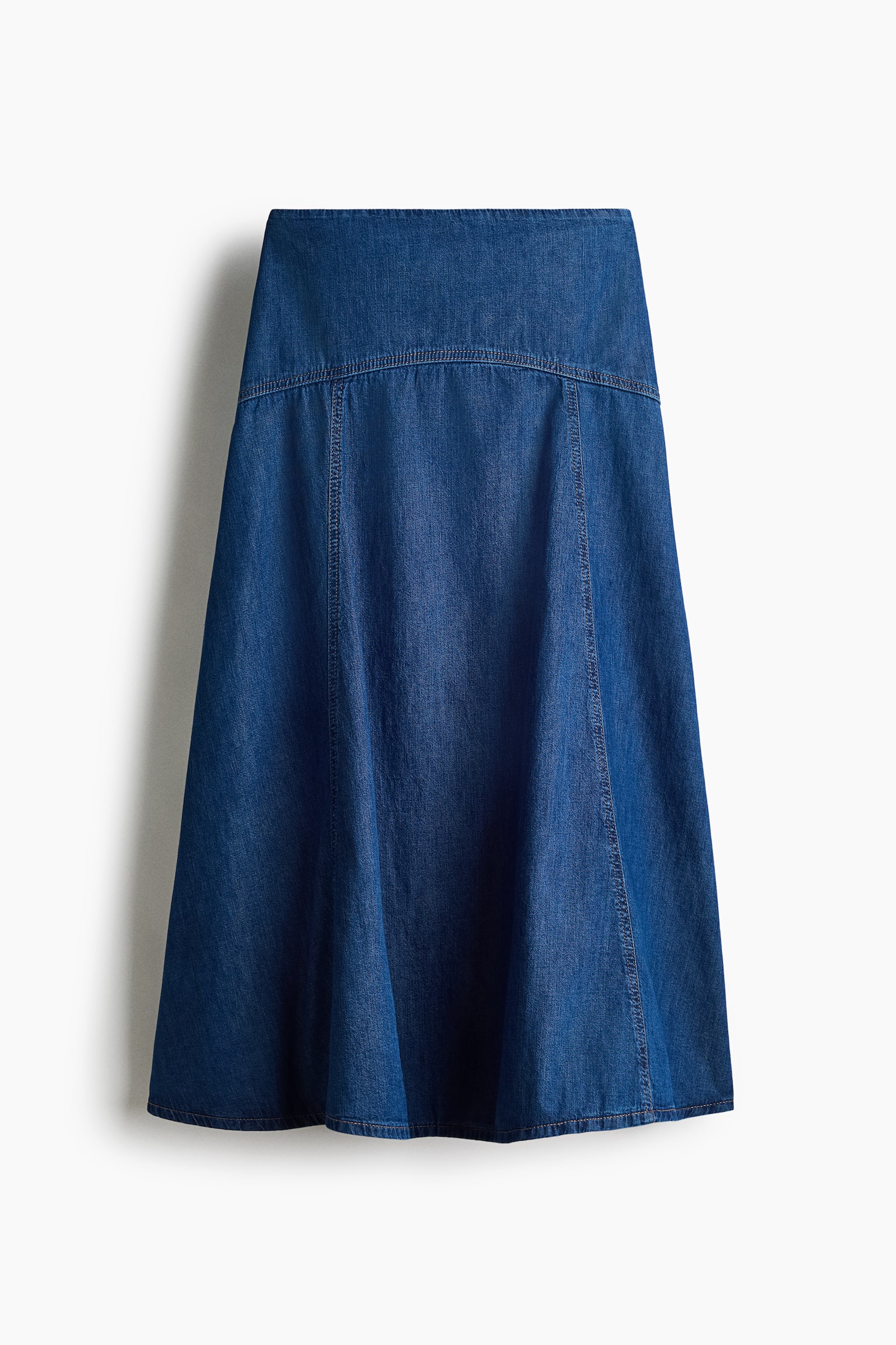 A-line denim skirt - Dark denim blue - 1