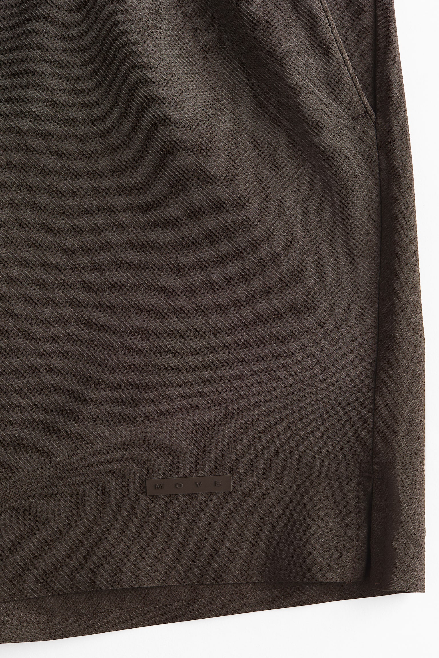 Regular Fit Sports shorts with DryMove™ - Dark brown/White/Dark blue - 7