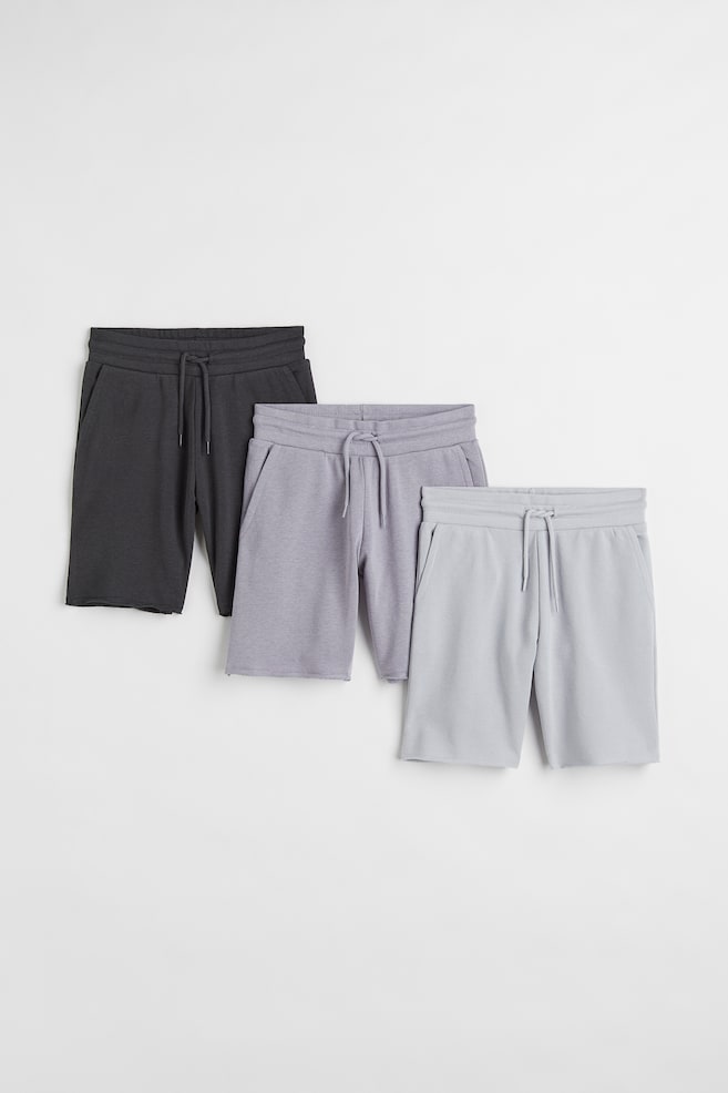 3-pack shorts - Dark grey/Light grey/Navy blue/Khaki green/Turquoise/Blue/Cream/Brown/Black - 1