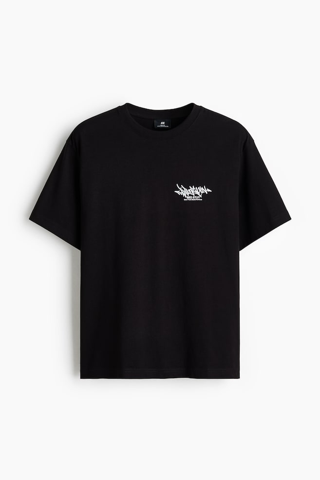Loose Fit Printed T-shirt - Black/Brooklyn/Brown/Sierra Crest Motors/Black/Campioni Del Mondo/Blue/San Diego/Orange/Panama/White/Florida/Light grey marl/World Champs/Black/Nothing beats a good/Black/Spring Rally - 1